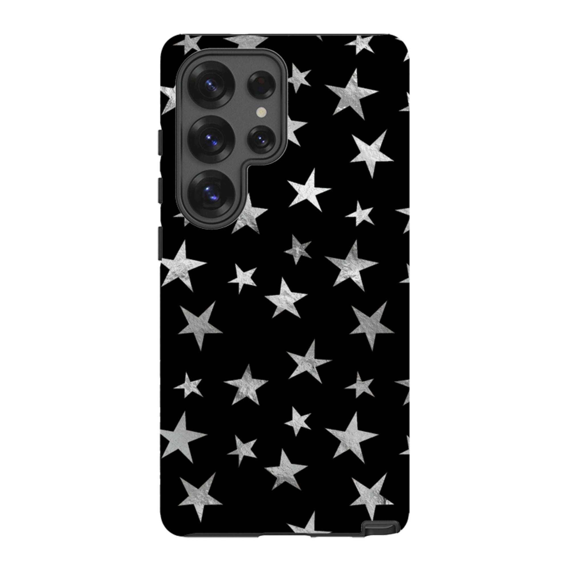 Samsung Tough Case - Black and Silver Stars