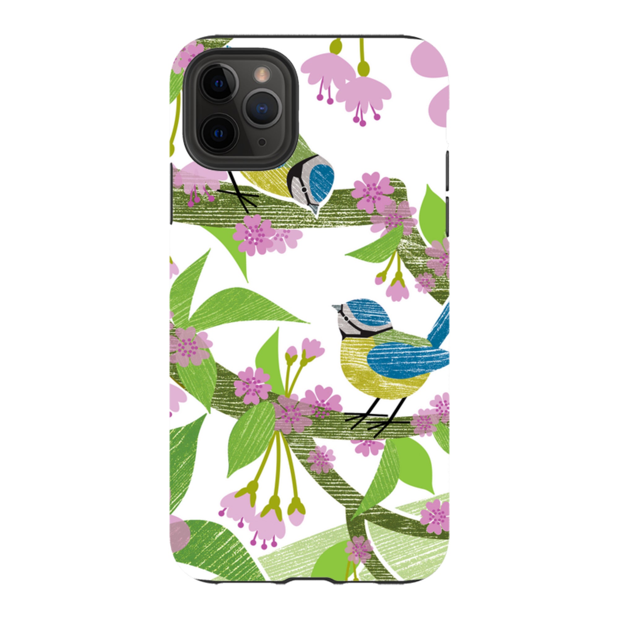 iPhone Tough Case - Blue Tits And Blossom By Liane Payne