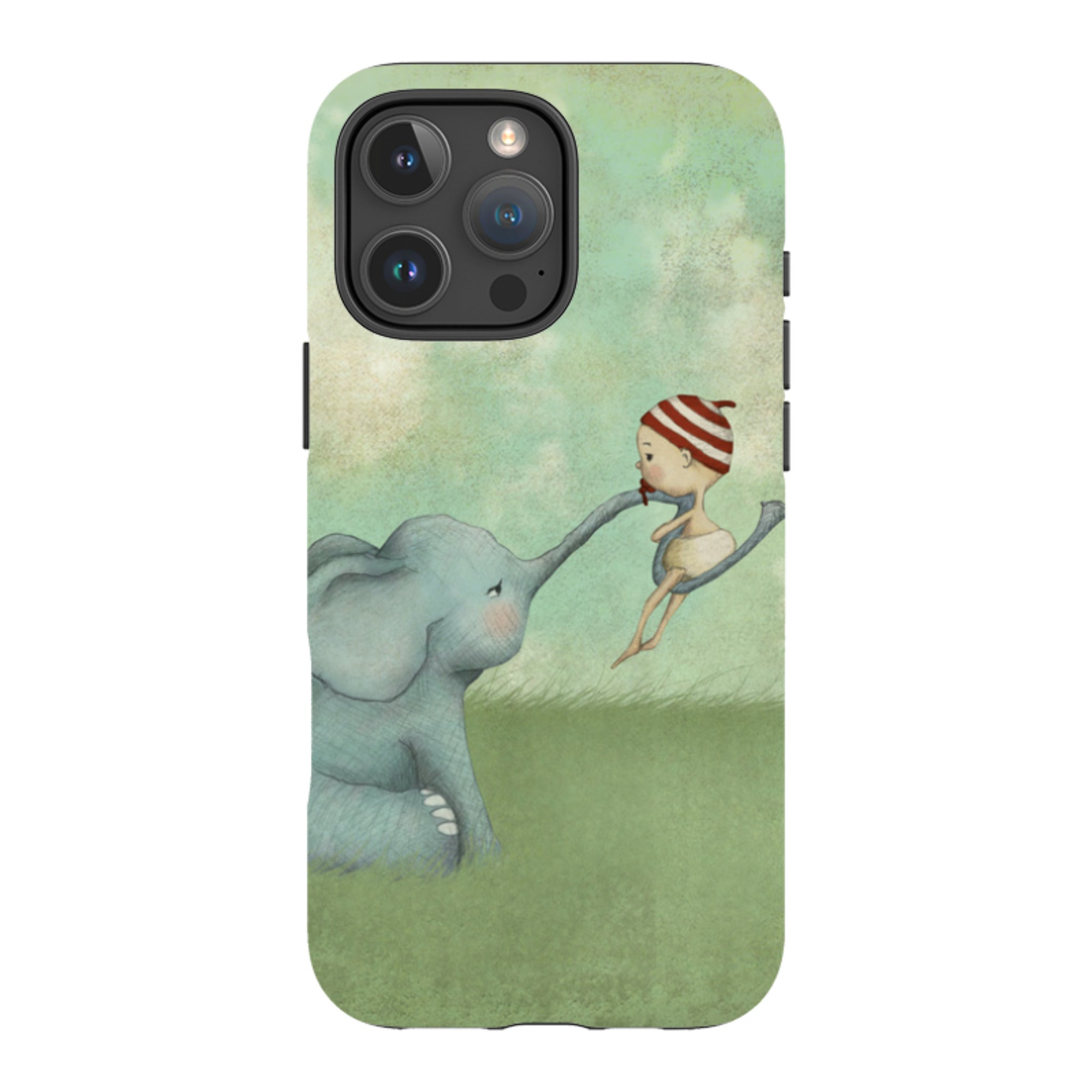 iPhone Tough Case - Elephant Baby By Maja Lindberg