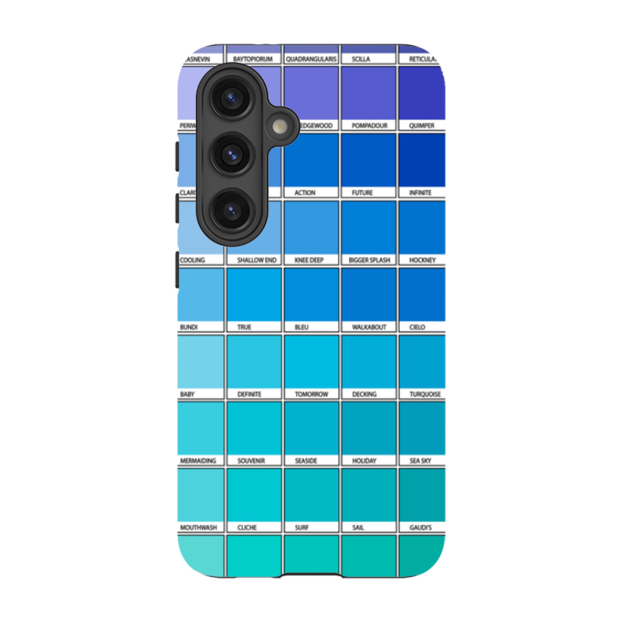 Samsung Tough Case - Blue Chromology By Kitty Joseph