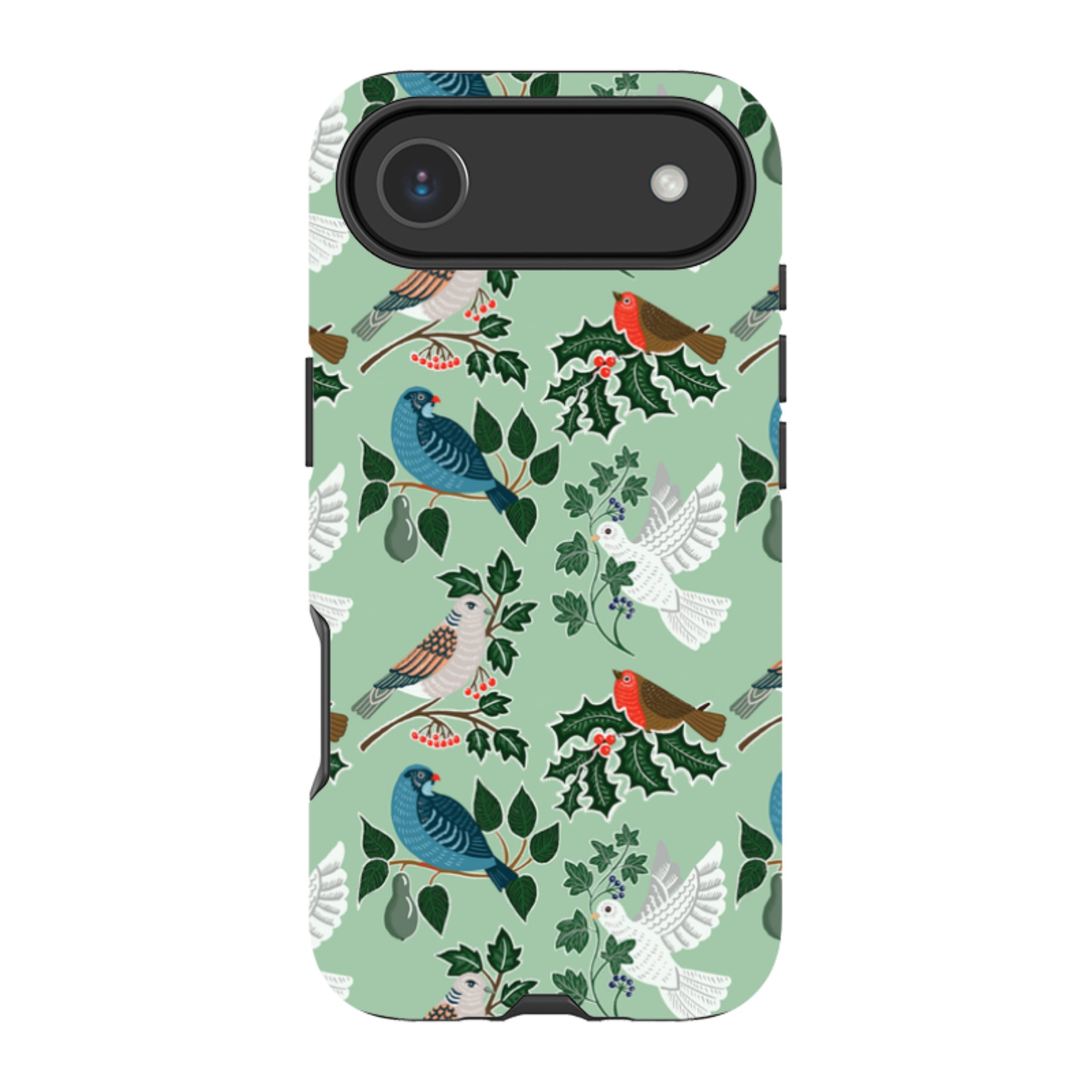 iPhone Tough Case - Winter Birds-1 By kate Heiss