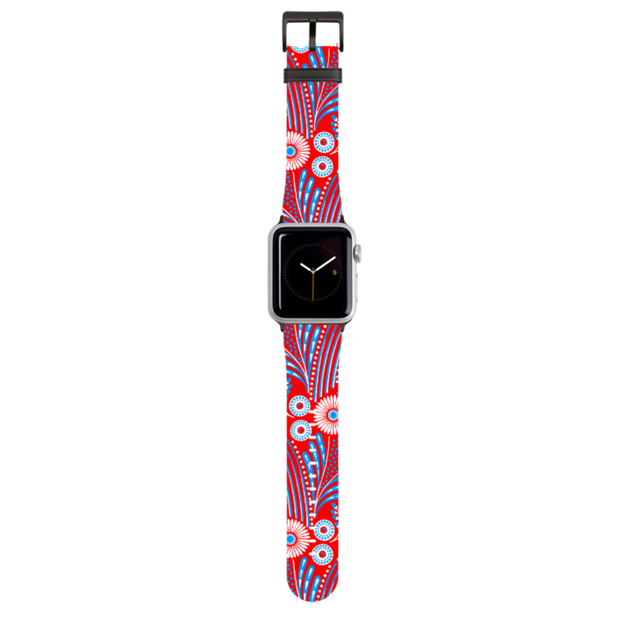 Red Bouqet Apple Watch Strap By Cressida Bell