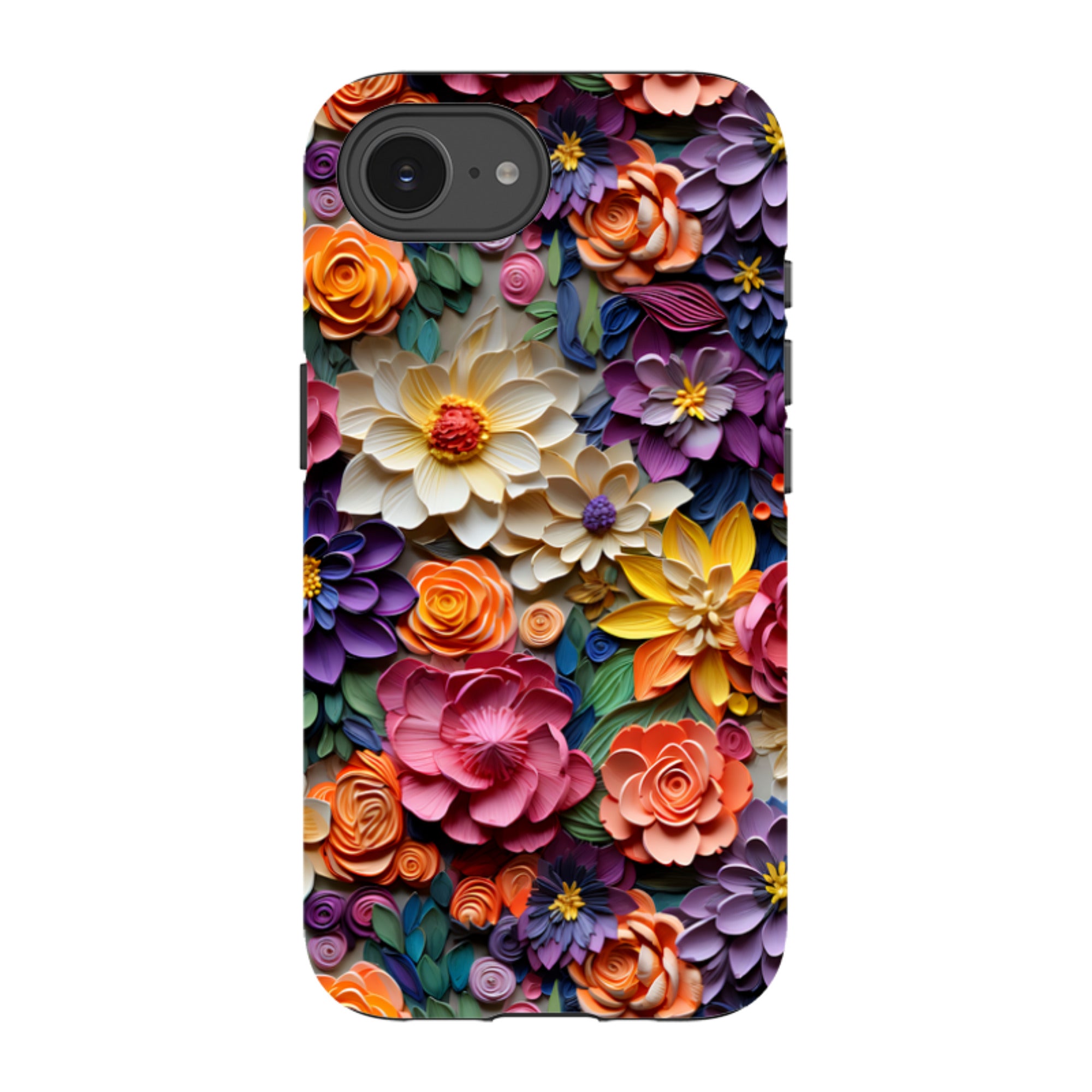 iPhone Tough Case -Violet Floral