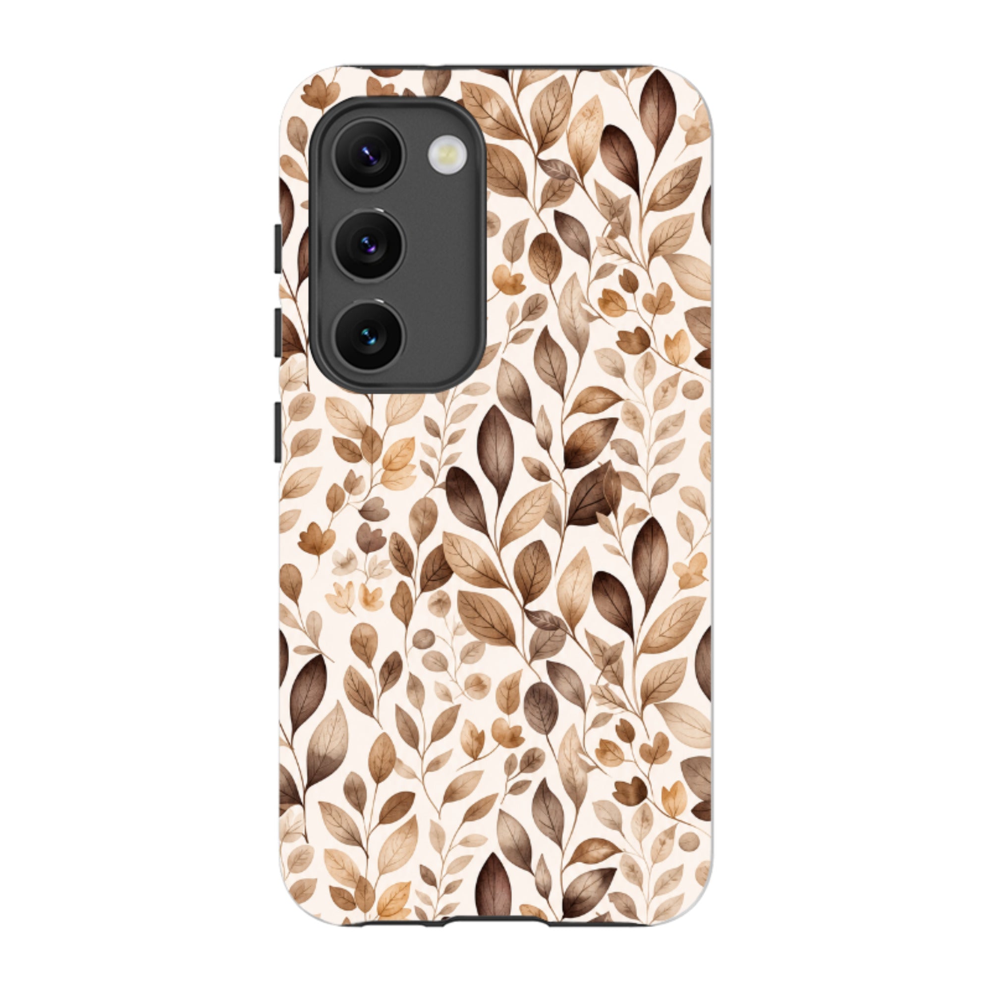 Samsung Tough Case - Beige Aesthetic Leaves