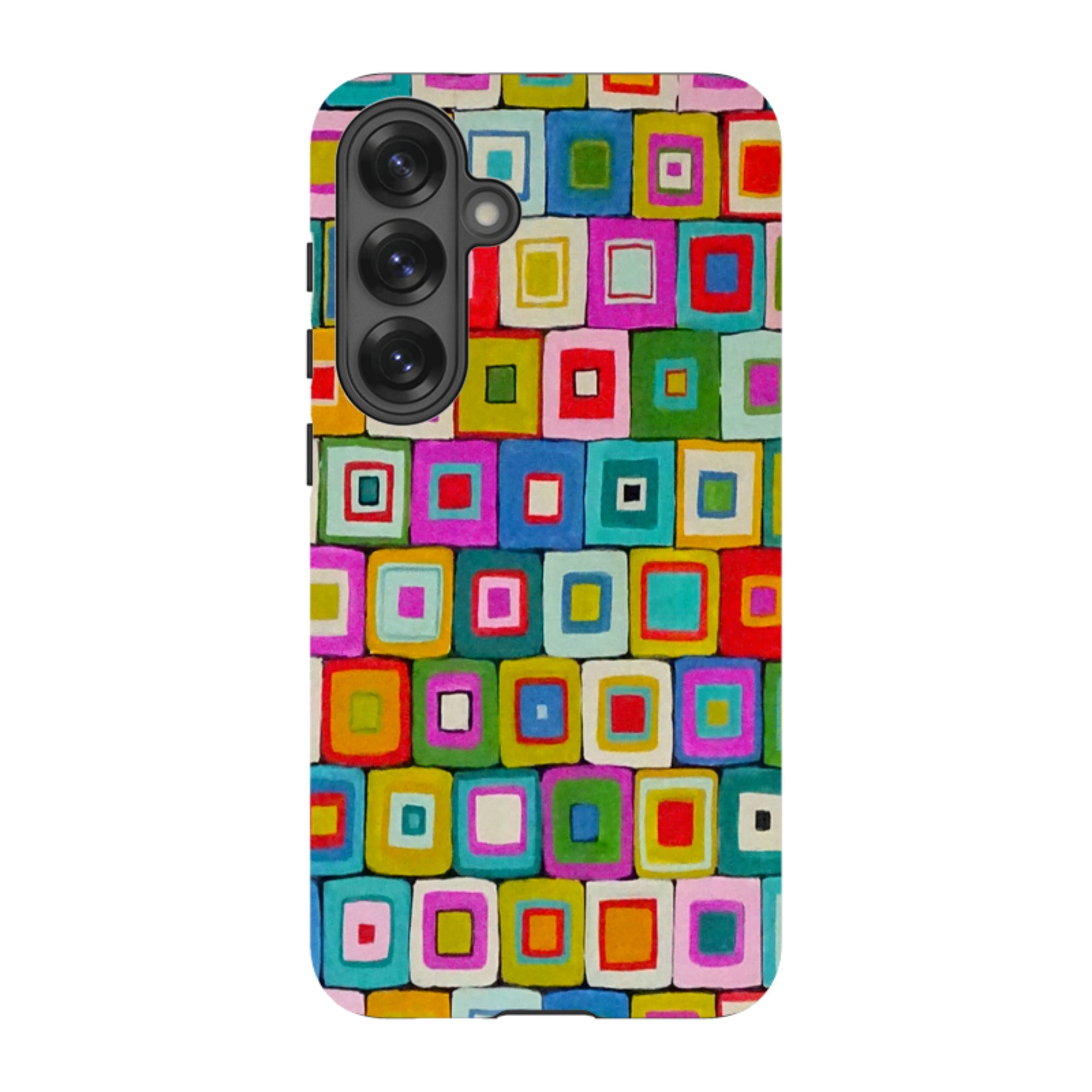 Samsung Tough Case - Atelier Blanket Squares Bright By Sarah Campbell