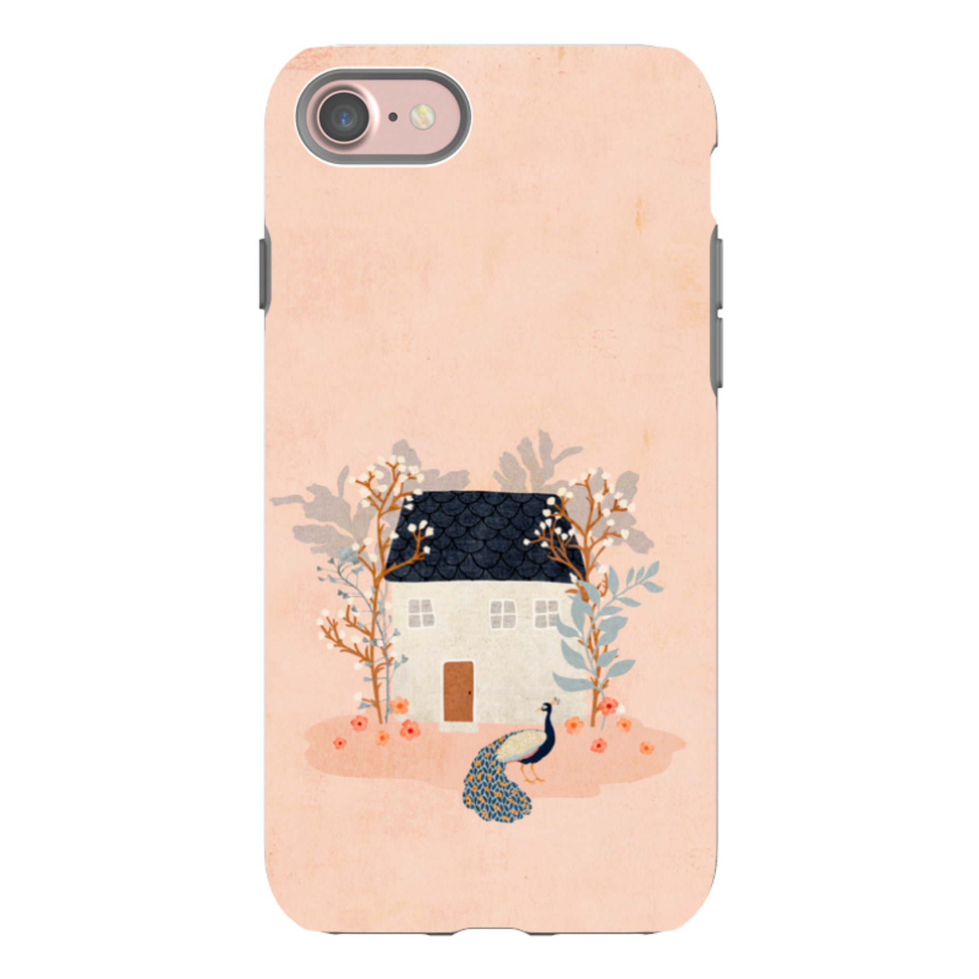iPhone Tough Case - Home Pink By Katherine Quinn