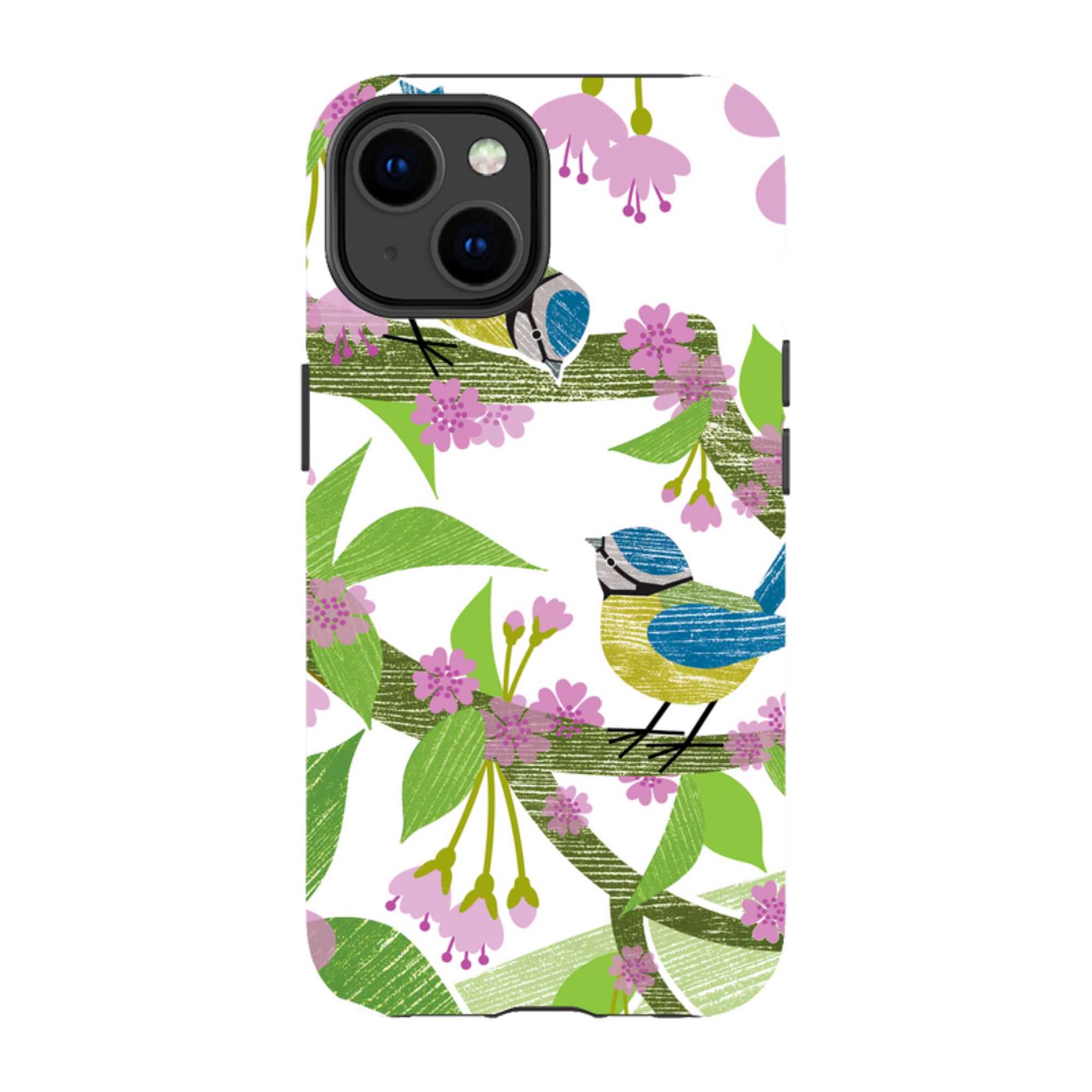 iPhone Tough Case - Blue Tits And Blossom By Liane Payne