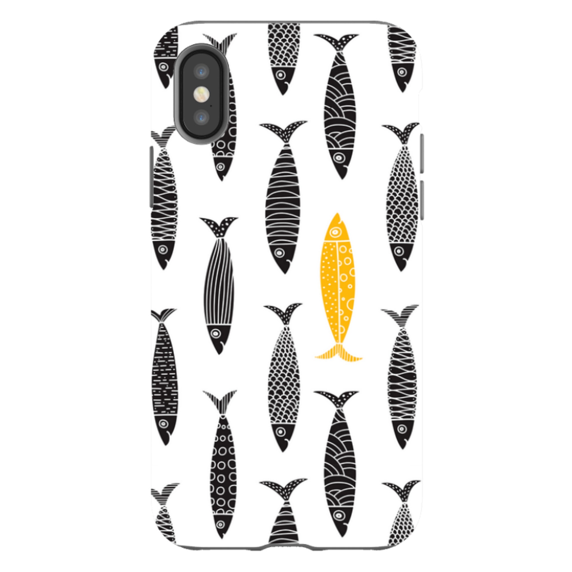 iPhone Case - Black and Gold Sardines