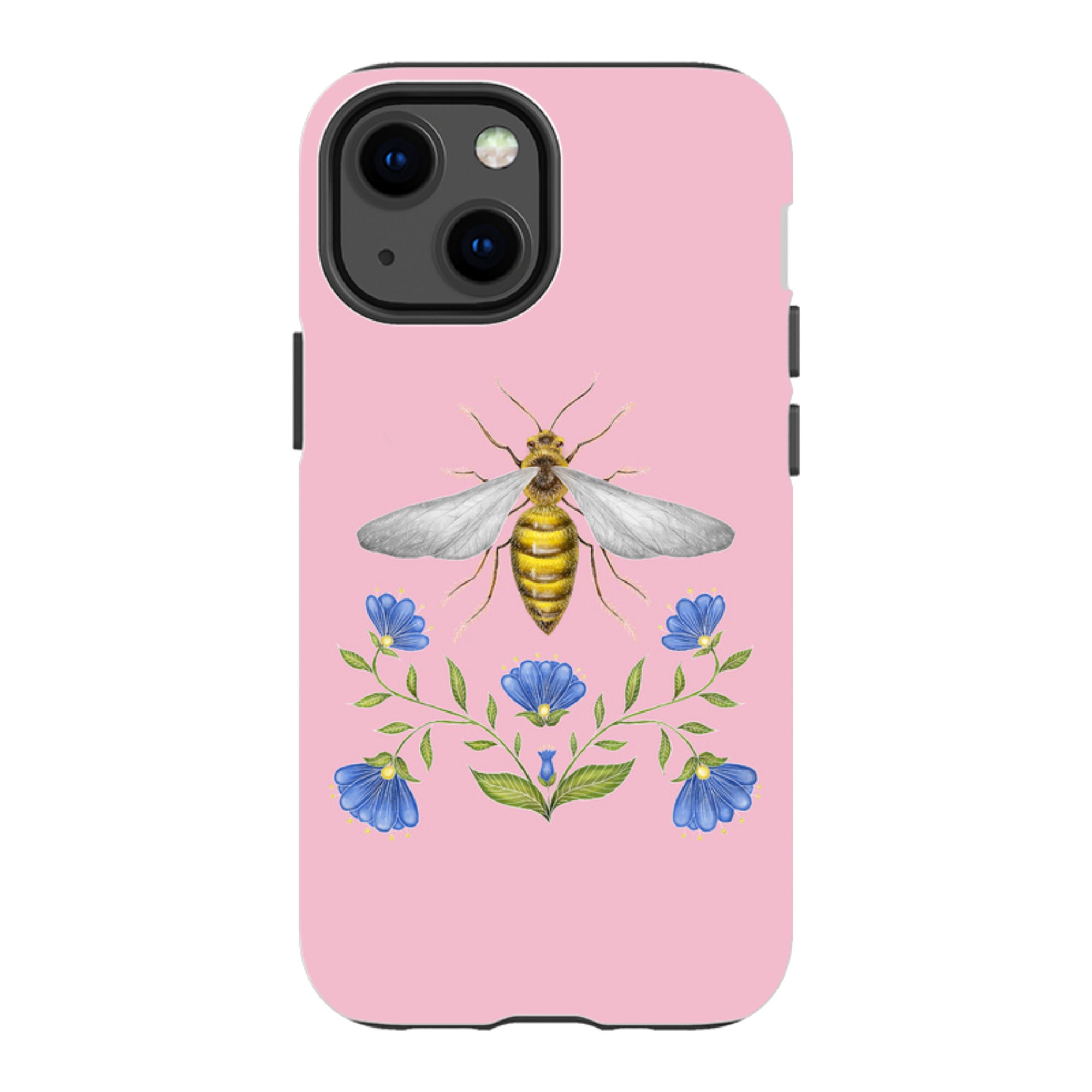 iPhone Tough Case - Wings Of Freedom Pink By Catherine Rowe