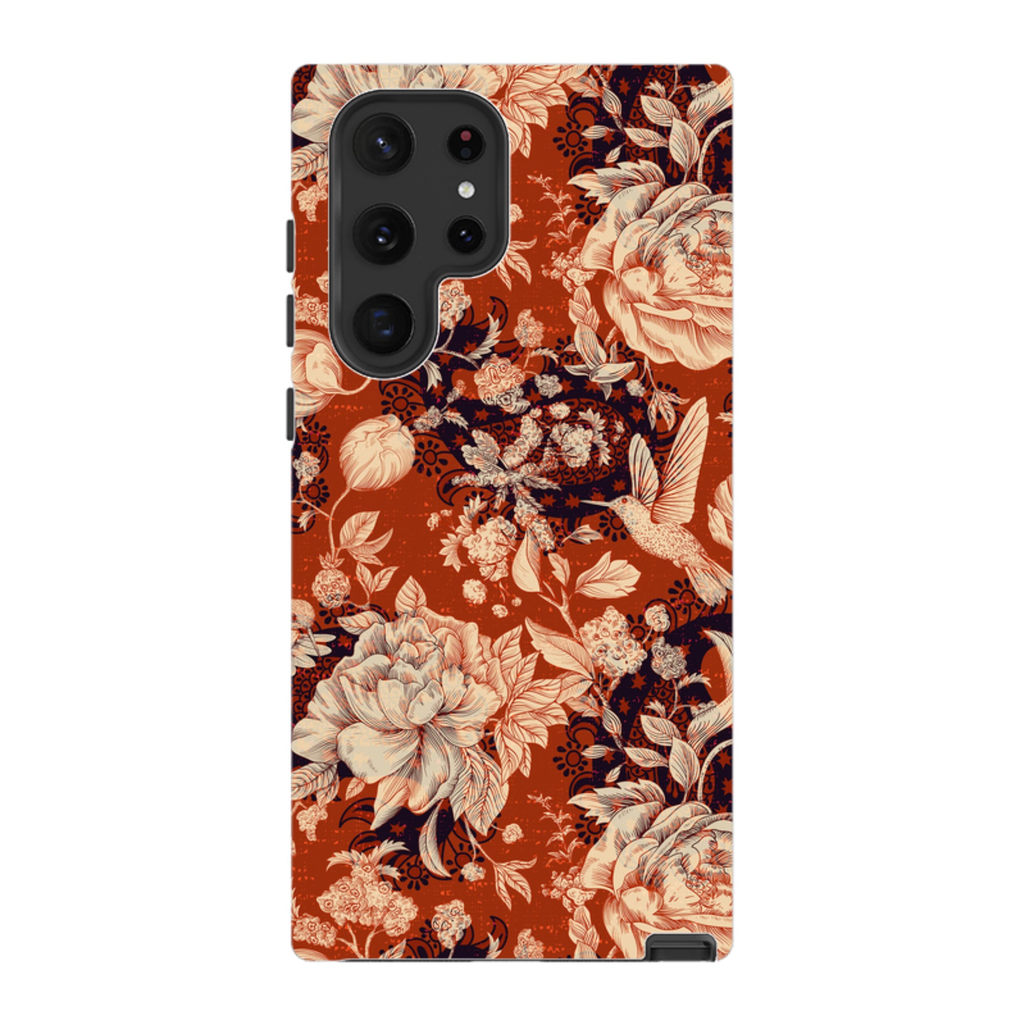 Samsung Tough Case - Brown Peonies