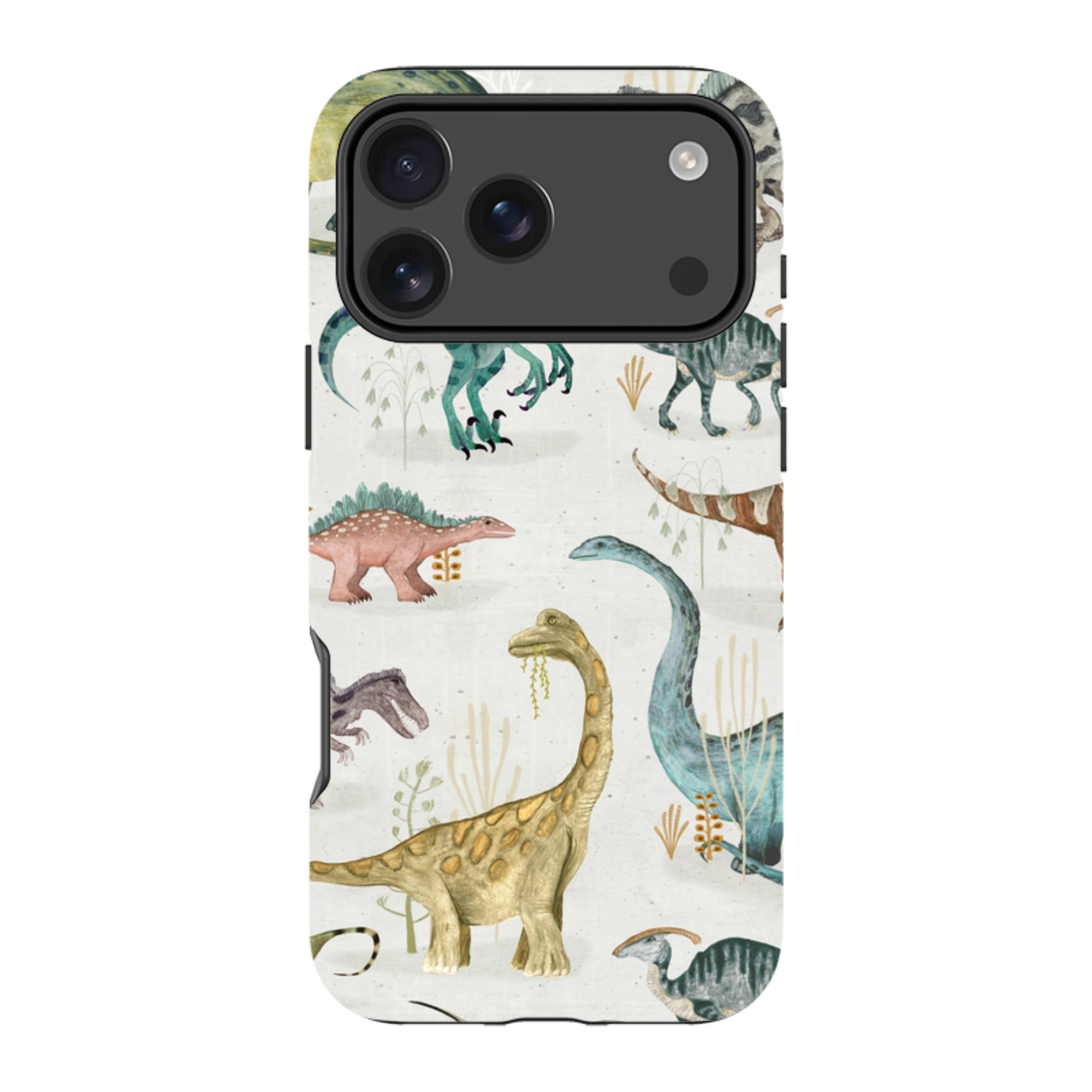 iPhone Tough Case - Dinosaur Pastel By Katherine Quinn