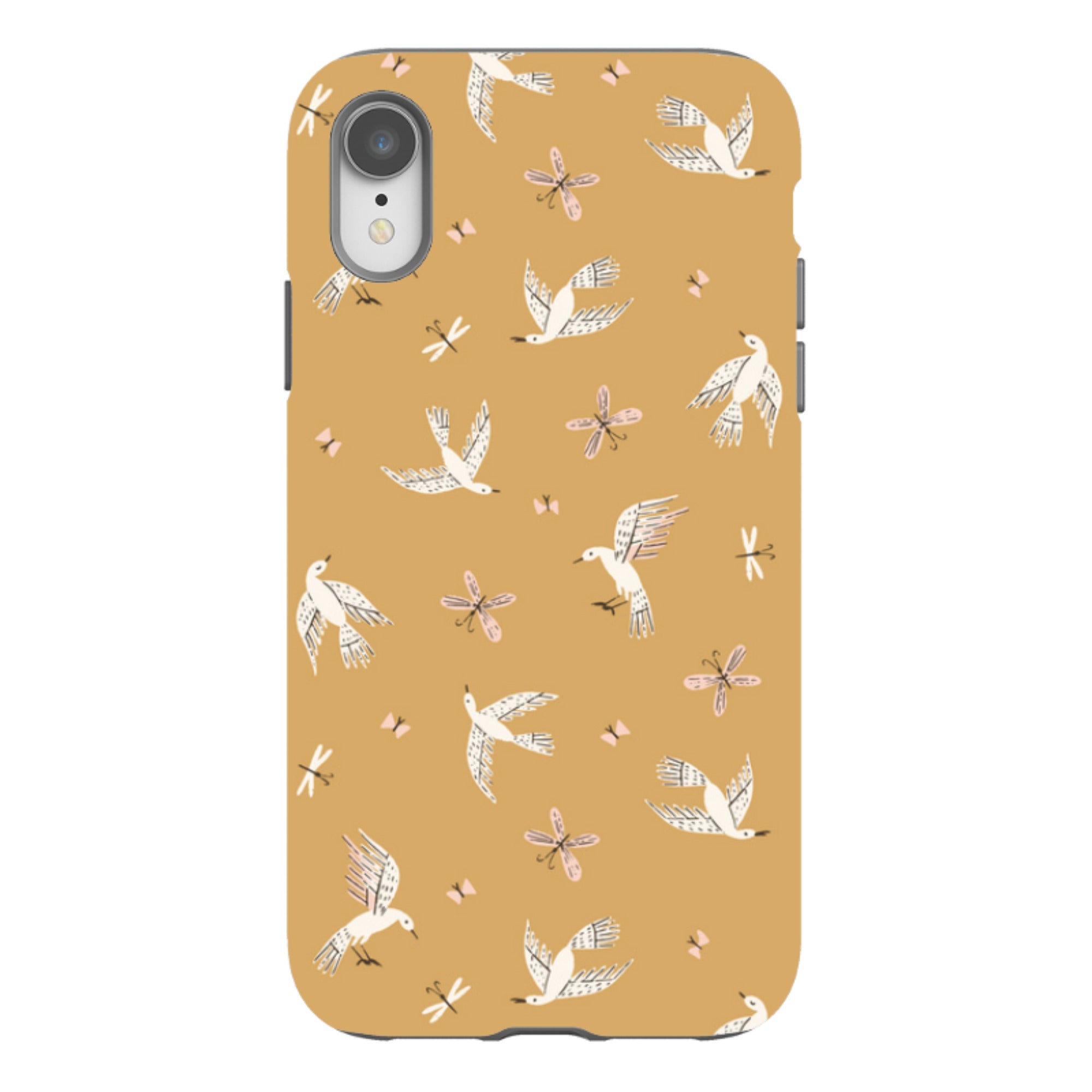 iPhone Tough Case - Birds And Butterflies By Meghann Rader