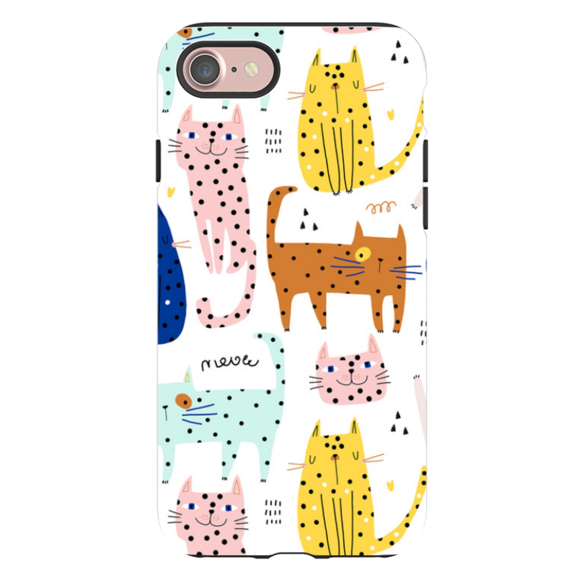 iPhone Tough Case - Spotty Kitty