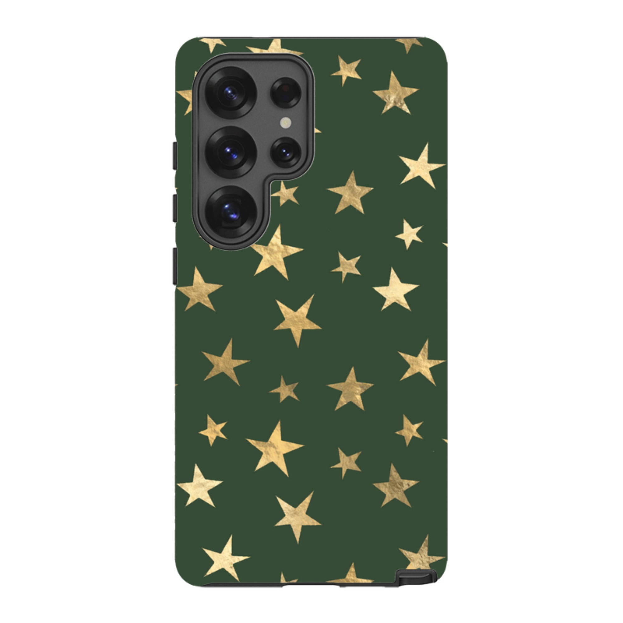 Samsung Tough Case - Green and Gold Stars