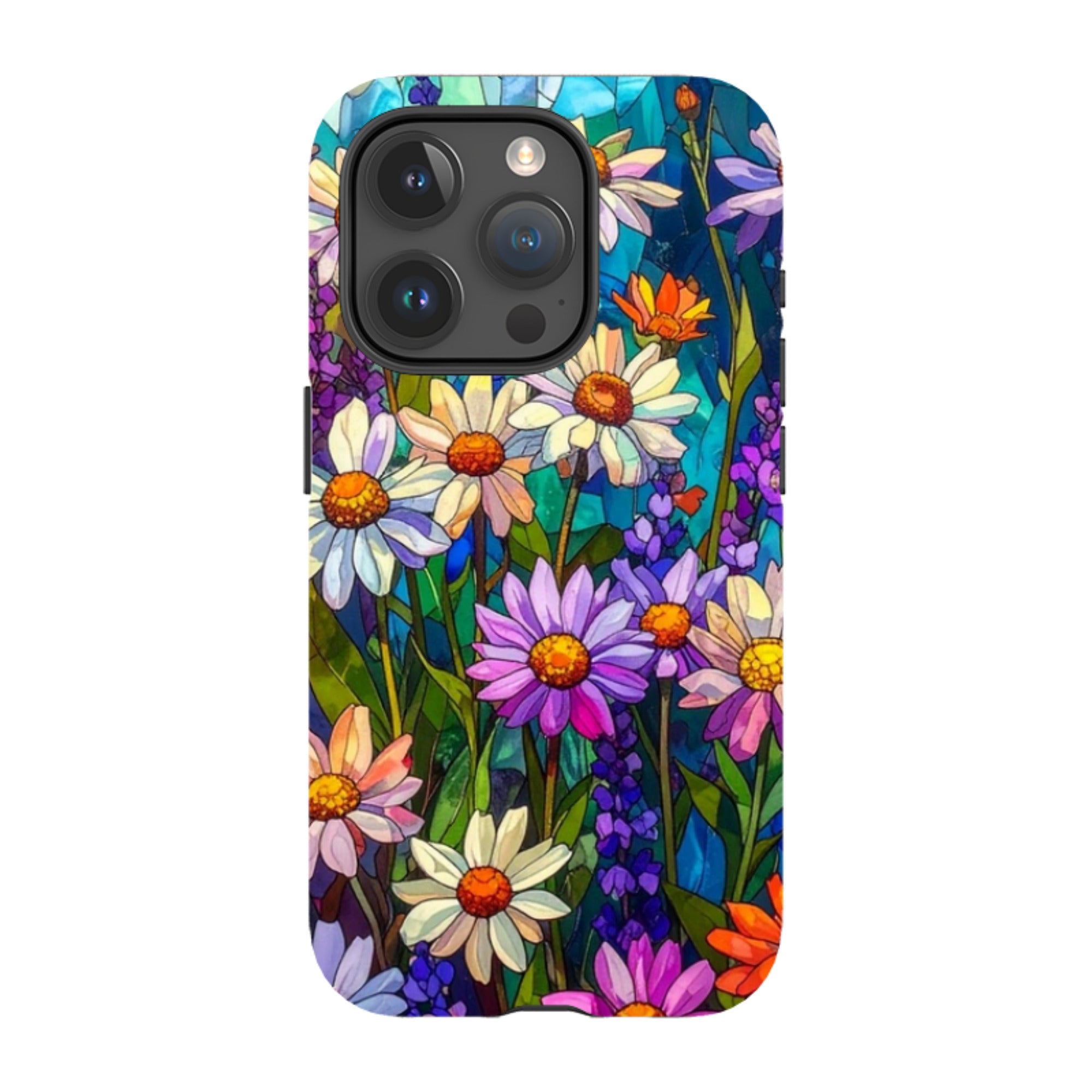 iPhone MagSafe Tough Case - Purple Daisies