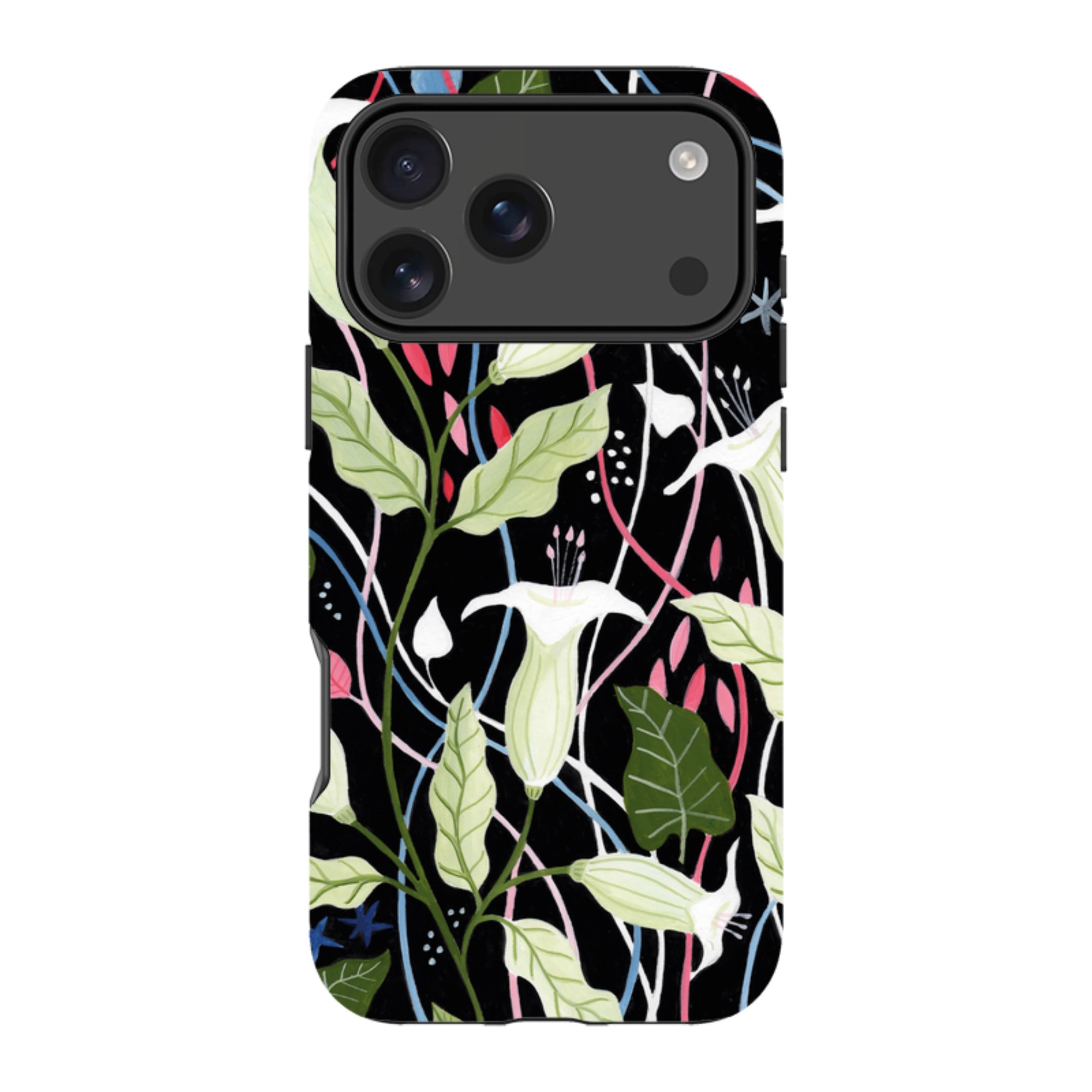 iPhone Tough Case - Trumpet Flowers By Bex Parkin