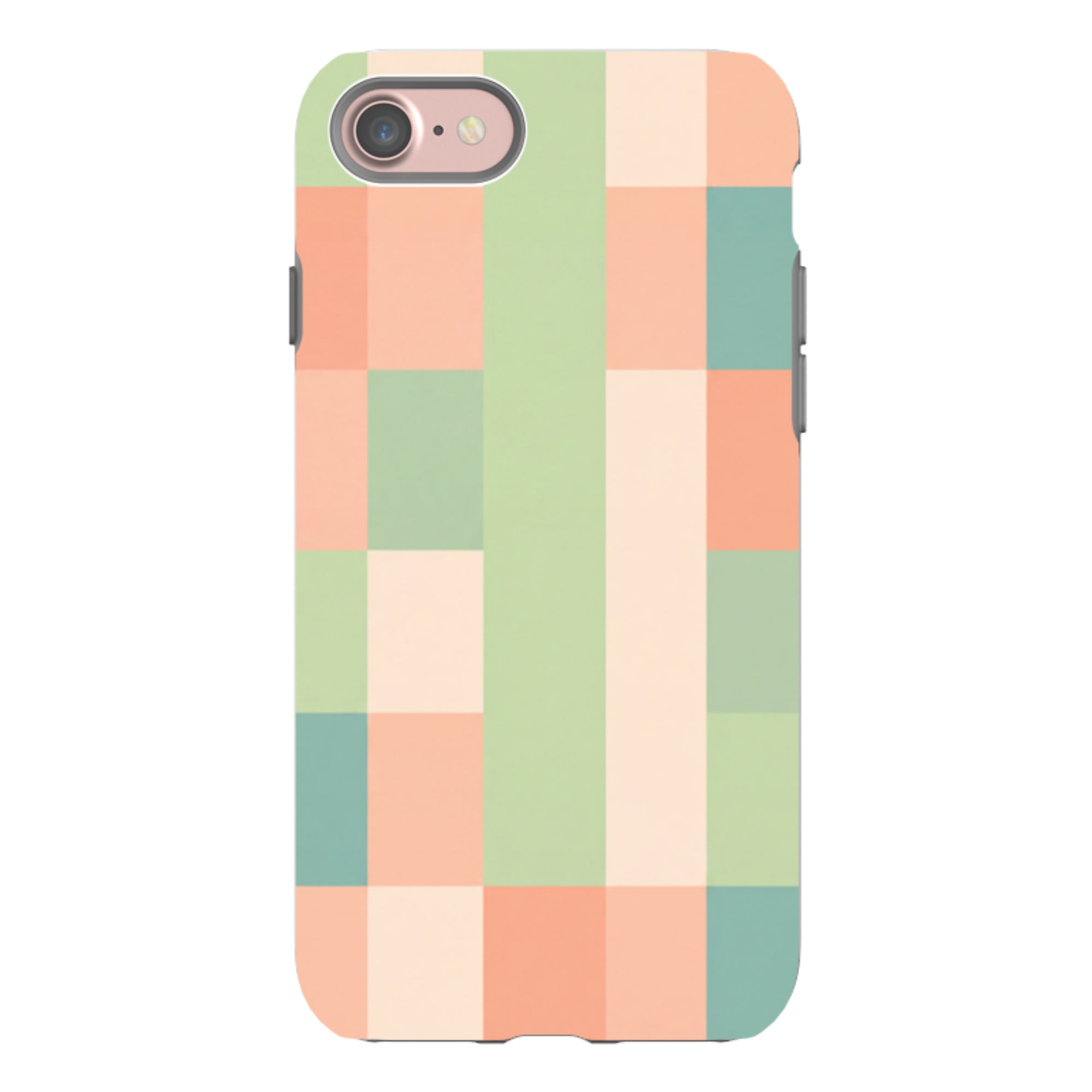 iPhone Tough Case - Pastel Gingham