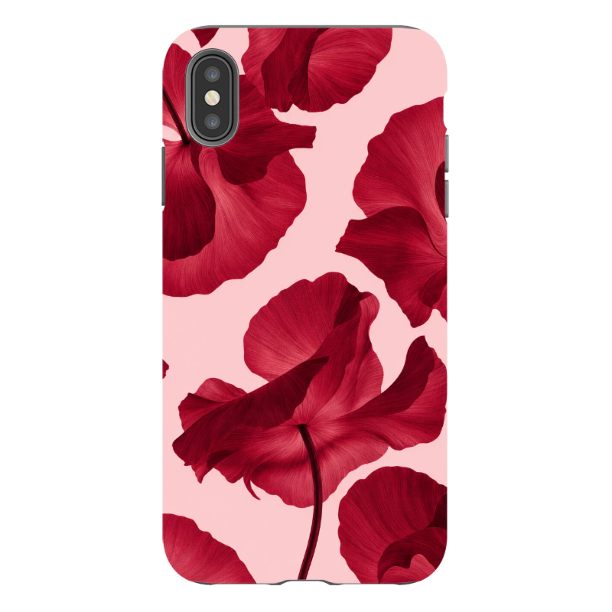 iPhone Tough Case - Burgundy Poppy