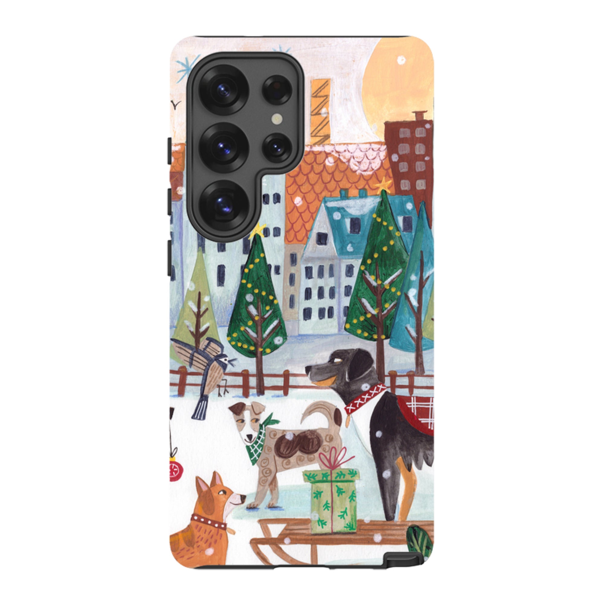 Samsung Tough Case - Christmas Dogs By Caroline Bonne Muller