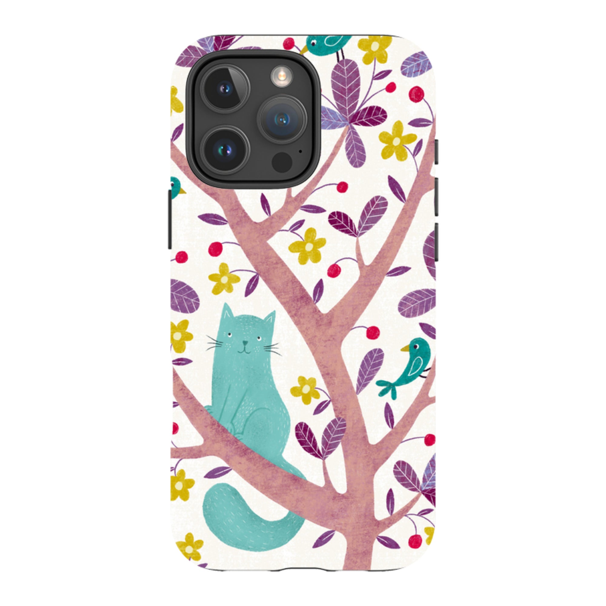 iPhone Tough Case - Cat And Bird By Suzy Taylor