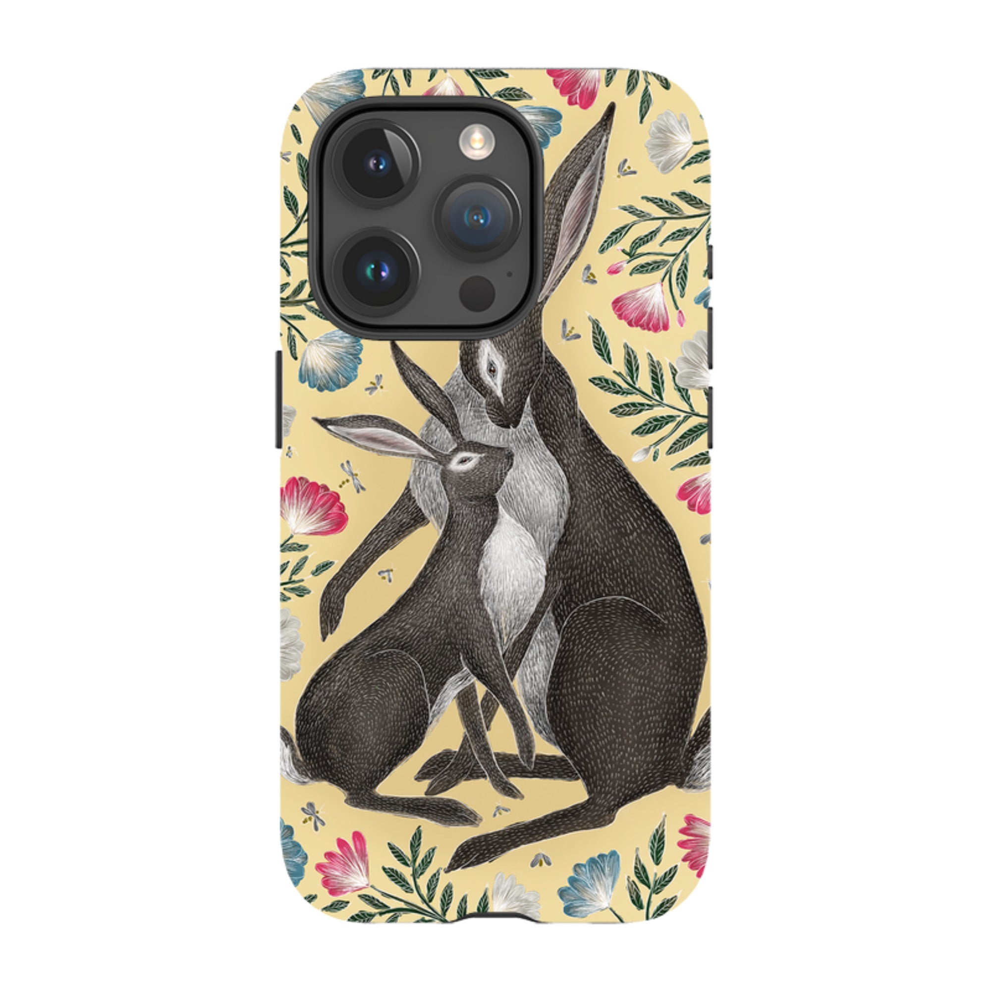 iPhone Tough Case - Mother And Baby Hare By Catherine Rowe