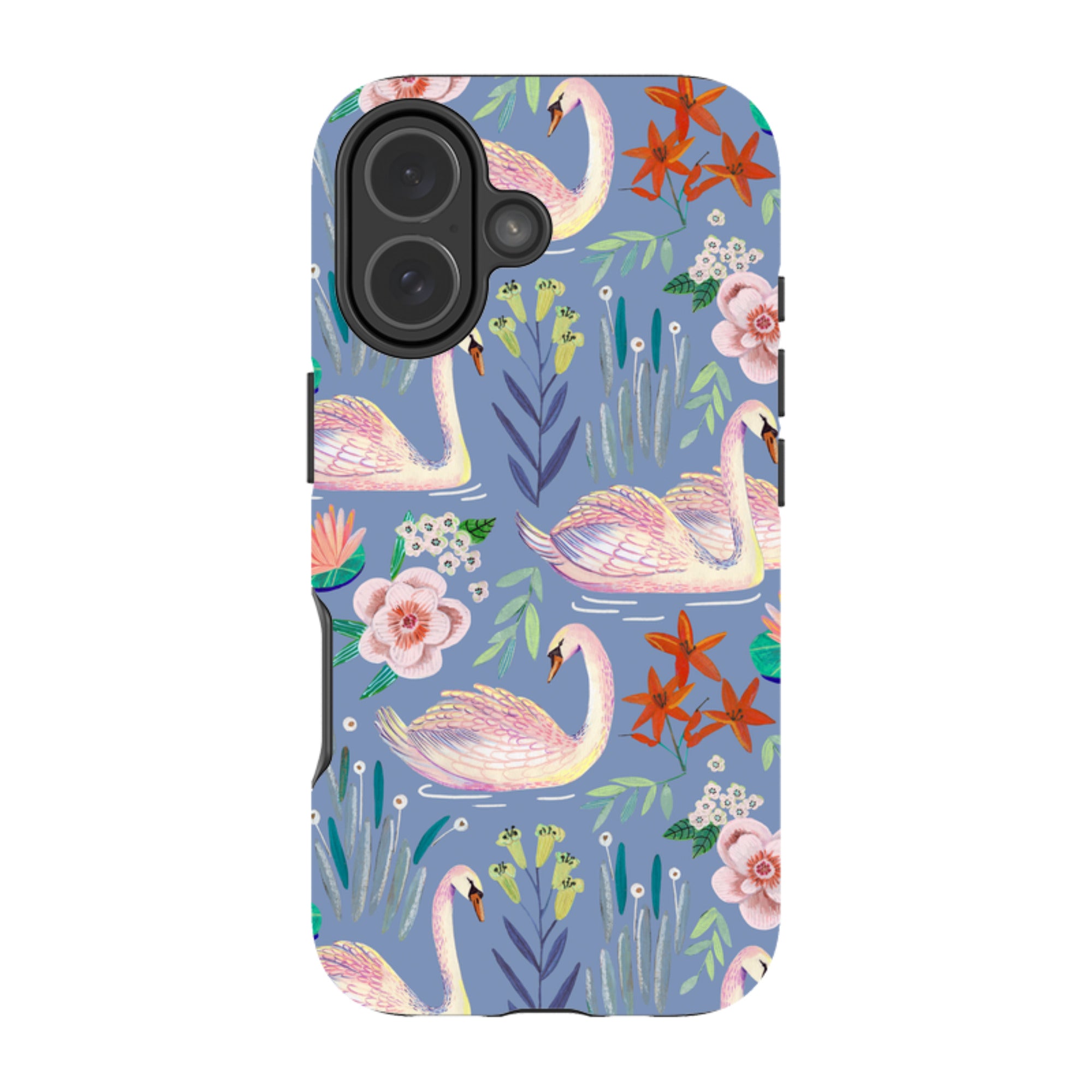 iPhone MagSafe Tough Case -  Swan Pattern By Caroline Bonne Muller
