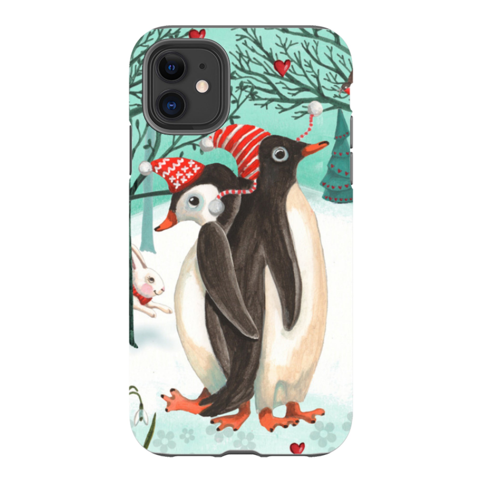 iPhone Tough Case - Winter Together By Caroline Bonne Muller