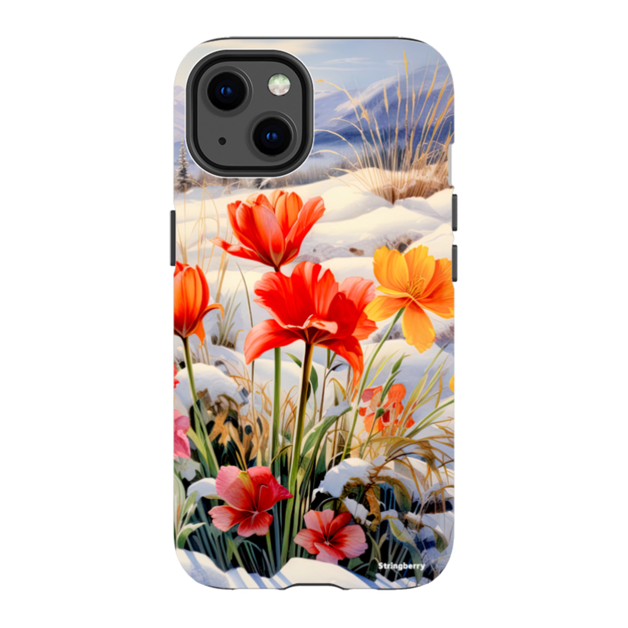 iPhone Tough Case - Winter Wild Flowers III