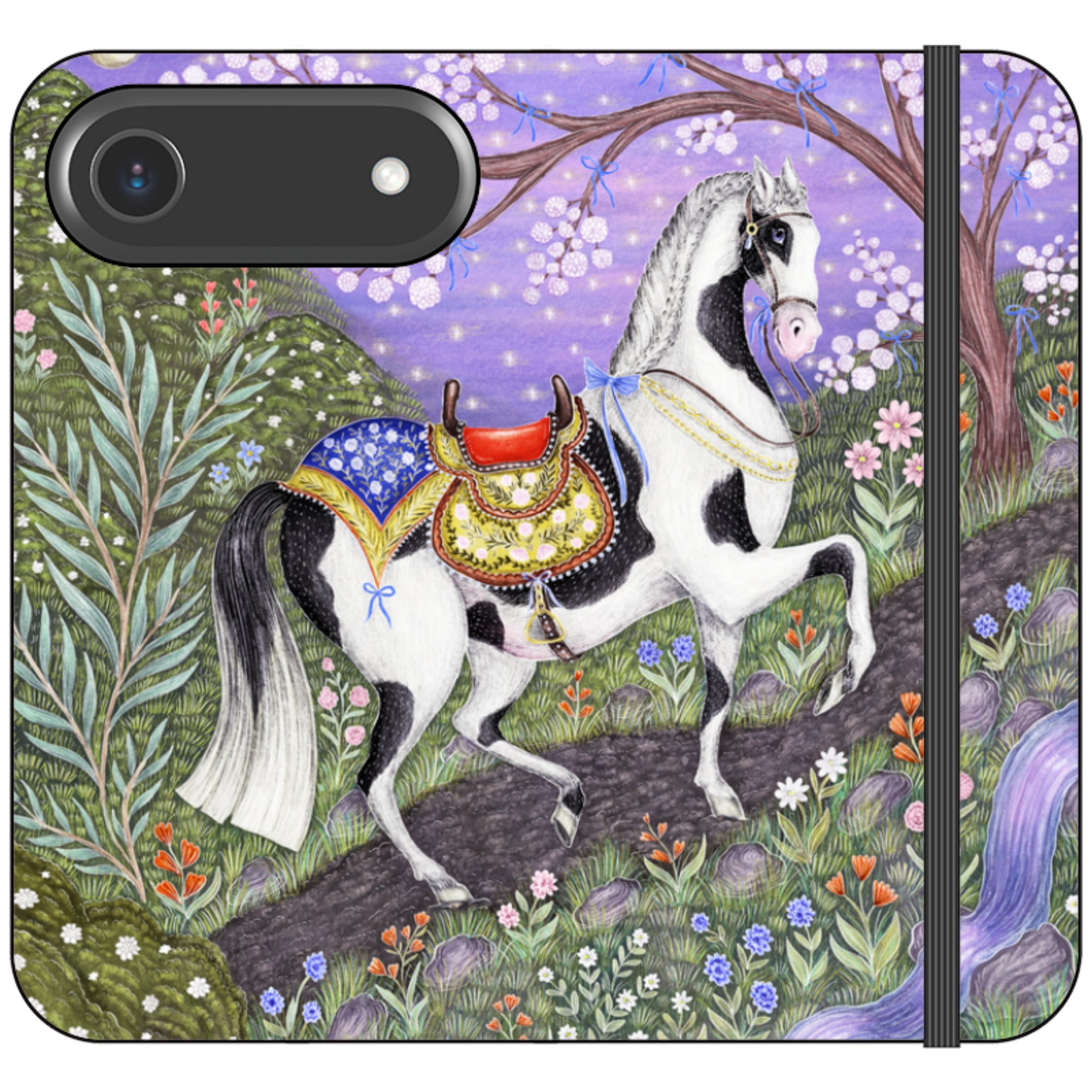 Sunset Steed Wallet Case By Catherine Rowe