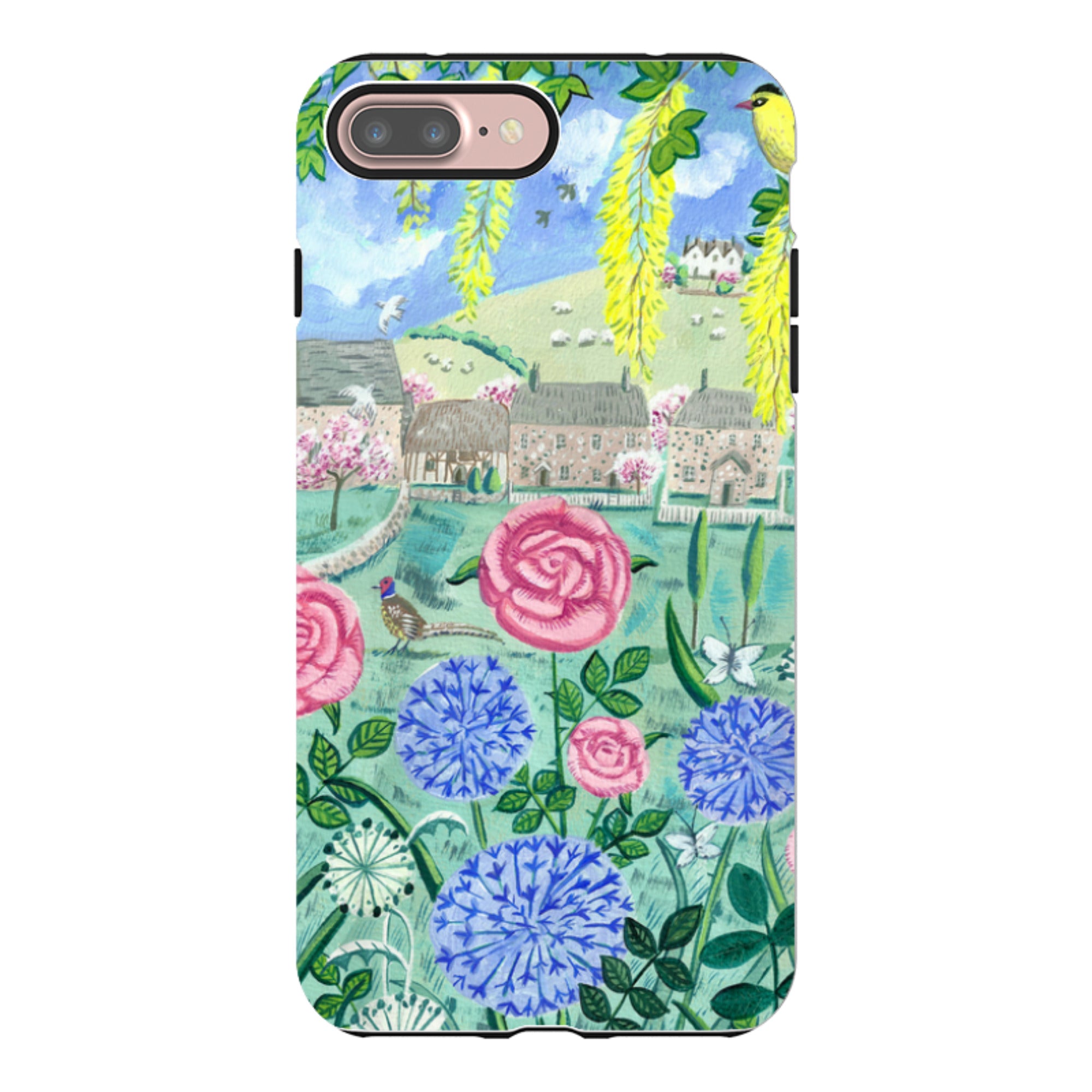 iPhone Tough Case - Village Floral By Mary Stubberfield