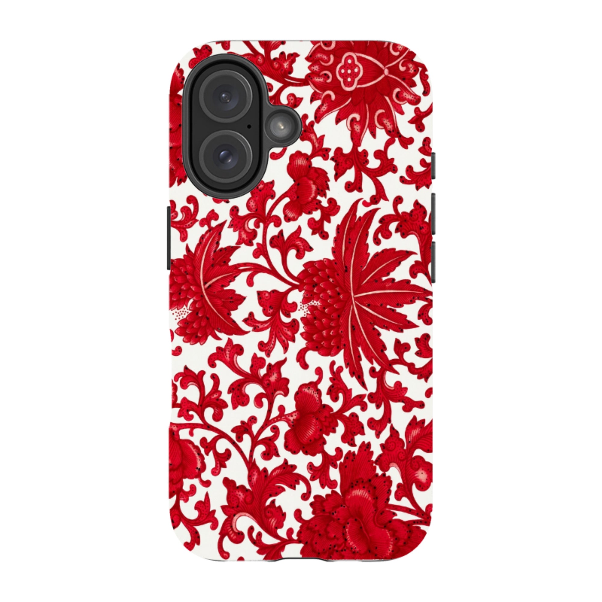 iPhone MagSafe Tough Case - Red Chinoiserie Floral