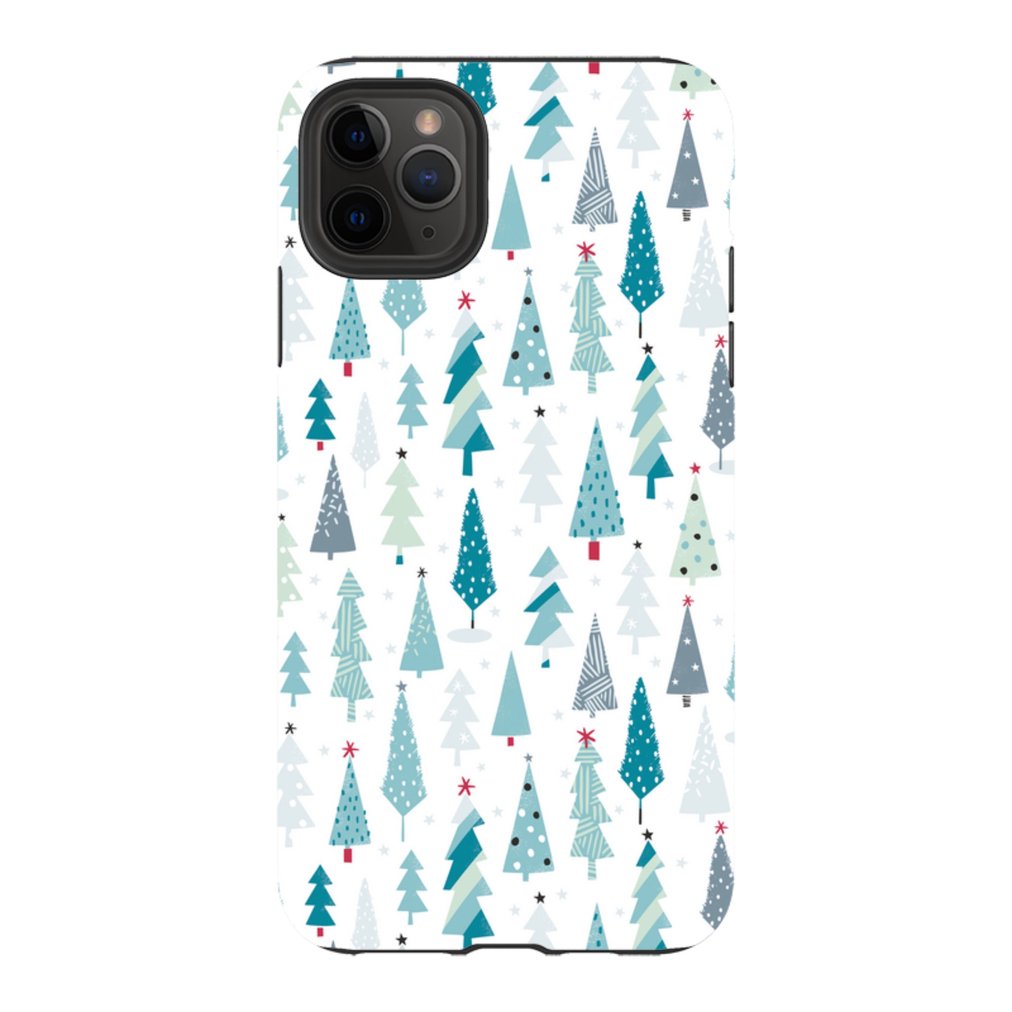 iPhone Tough Case - Little Xmas Trees By Ali Brookes