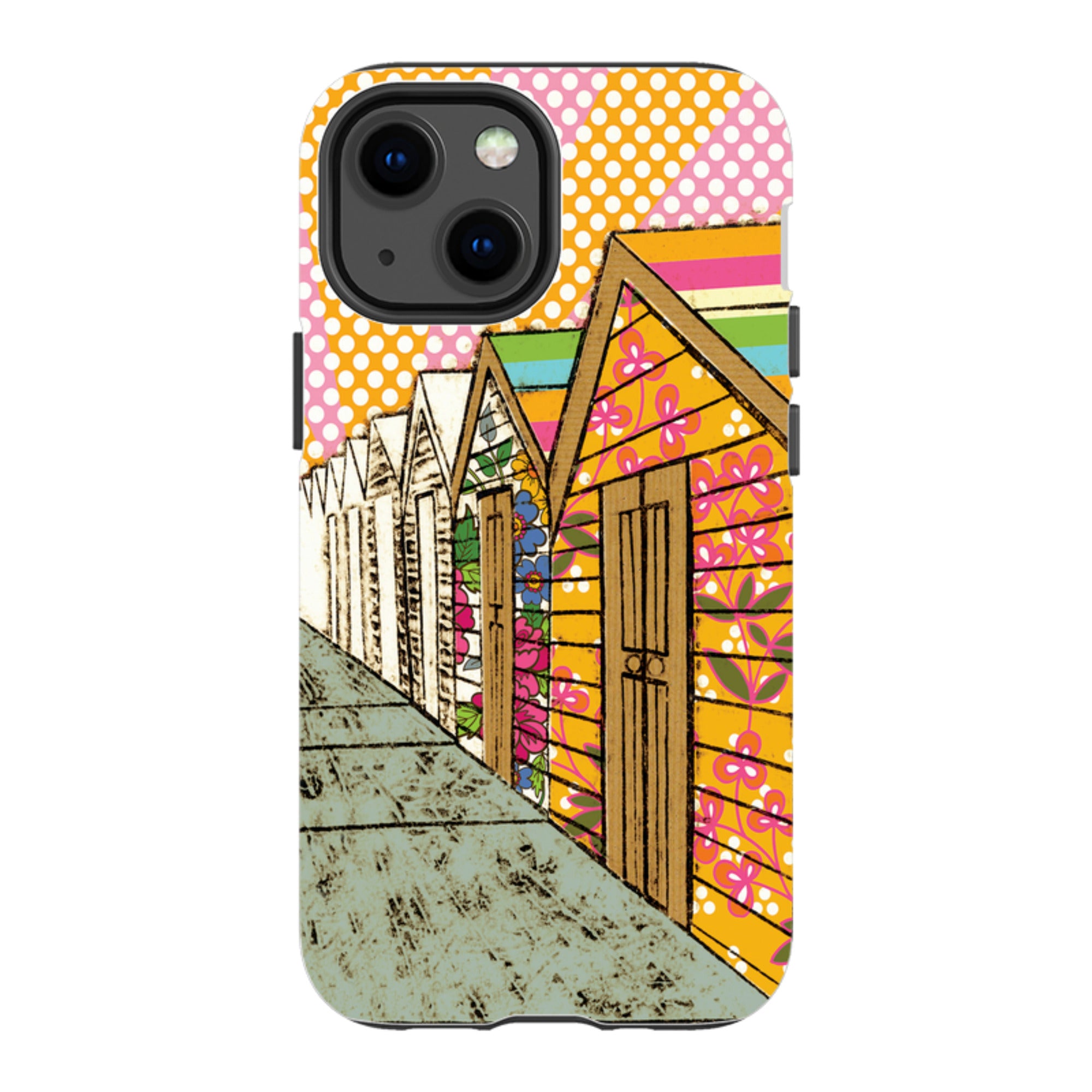 iPhone Tough Case - Beach Huts By Amelia Bowman