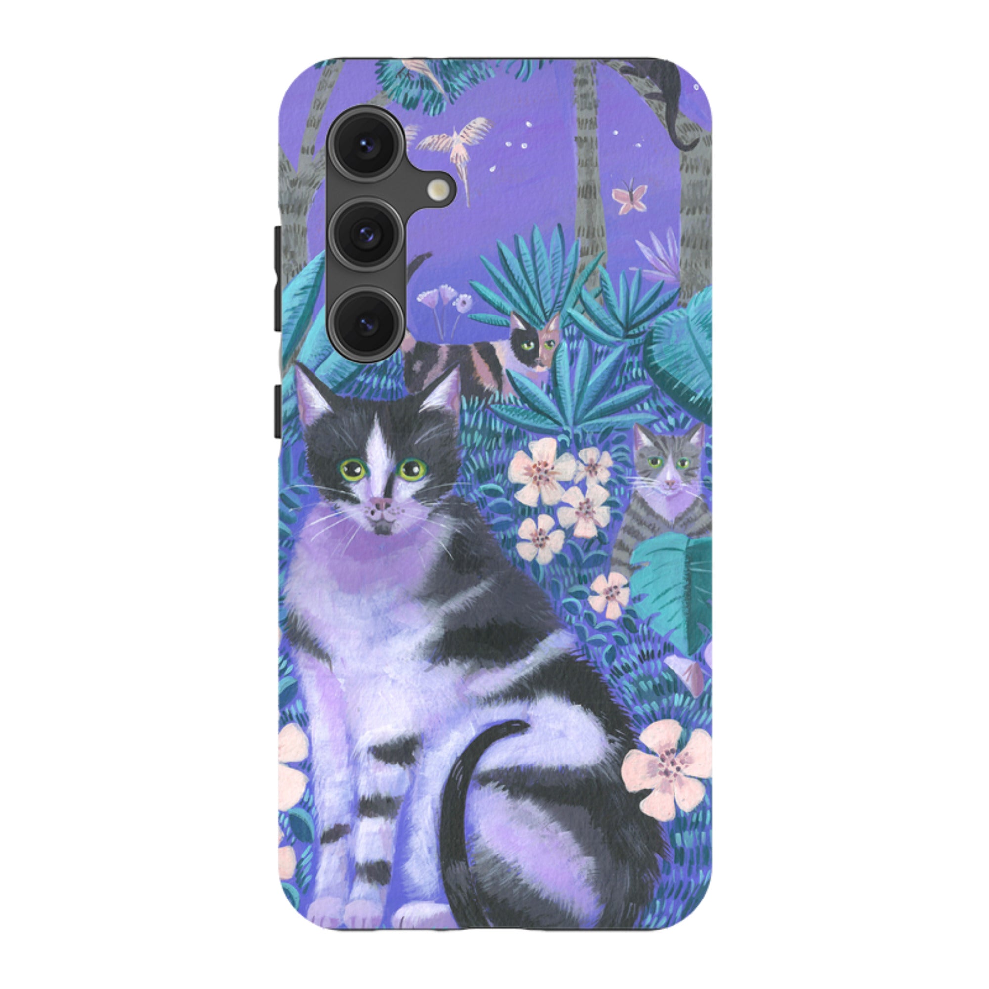 Samsung Tough Case - Night Cats 2 By Mary Stubberfield