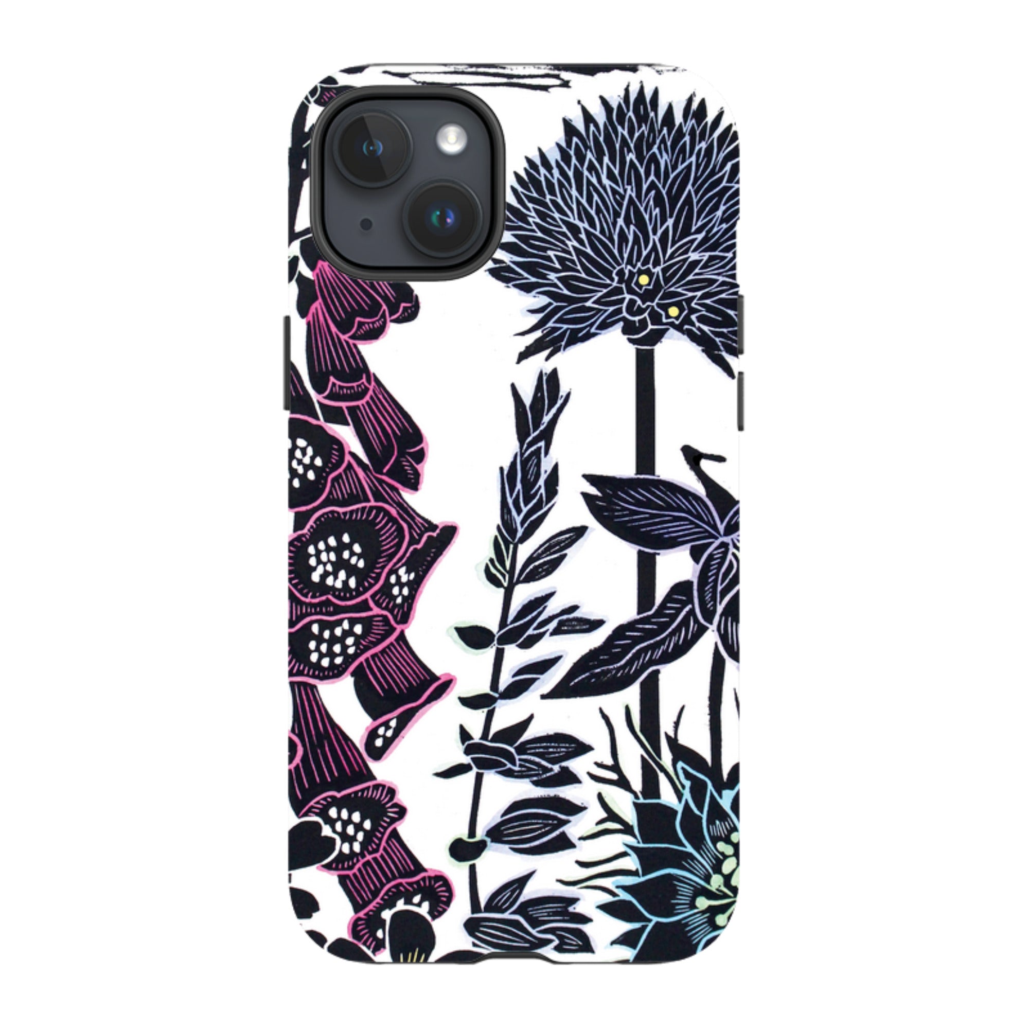 iPhone Tough Case - Foxgloves By Kate Heiss