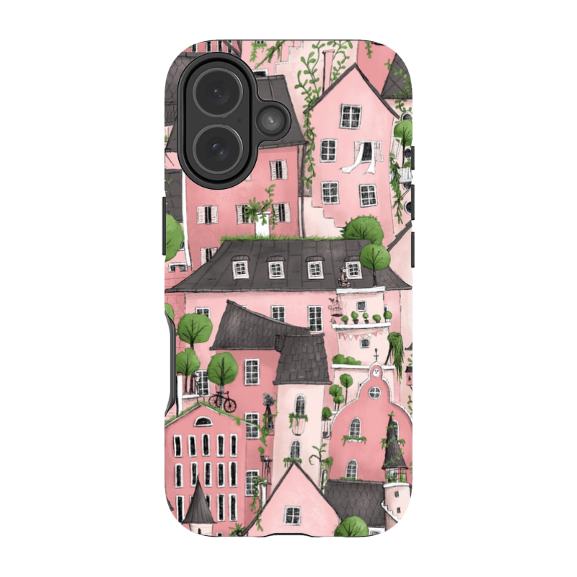 iPhone Tough Case - Pink City By Maja Lindberg