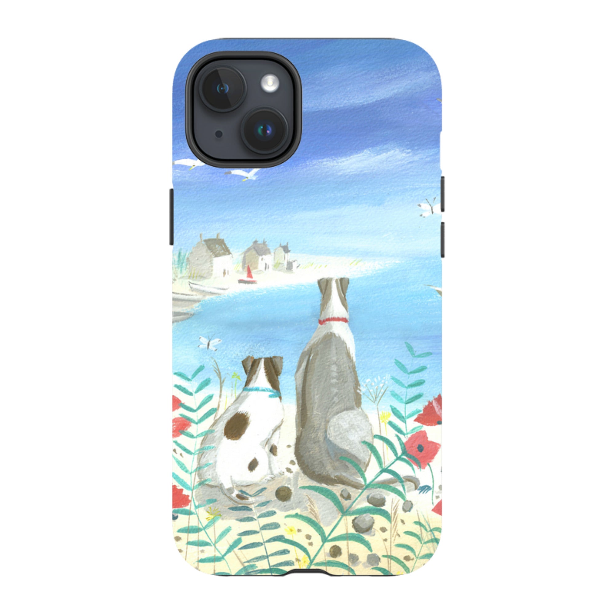 iPhone Tough Case - Beach Dogs By Mary Stubberfield