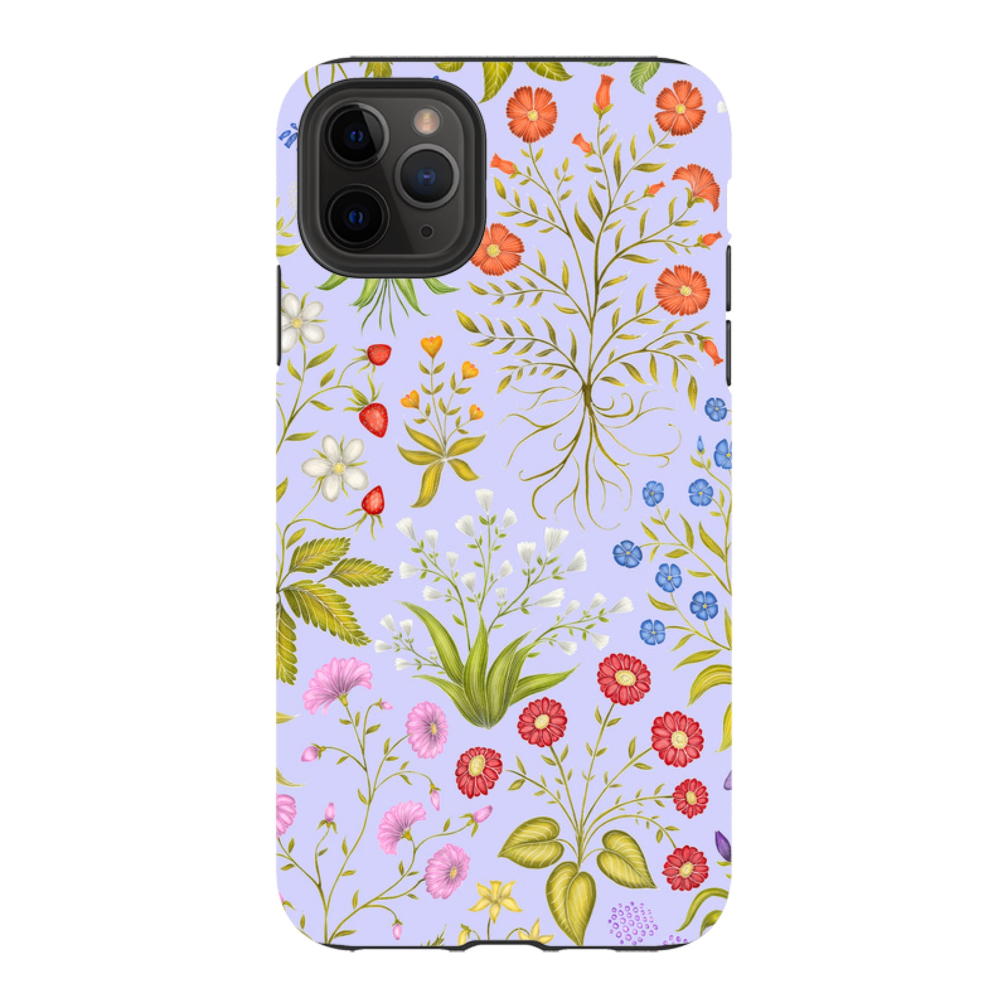 iPhone Tough Case - Fleurs Blue By Catherine Rowe