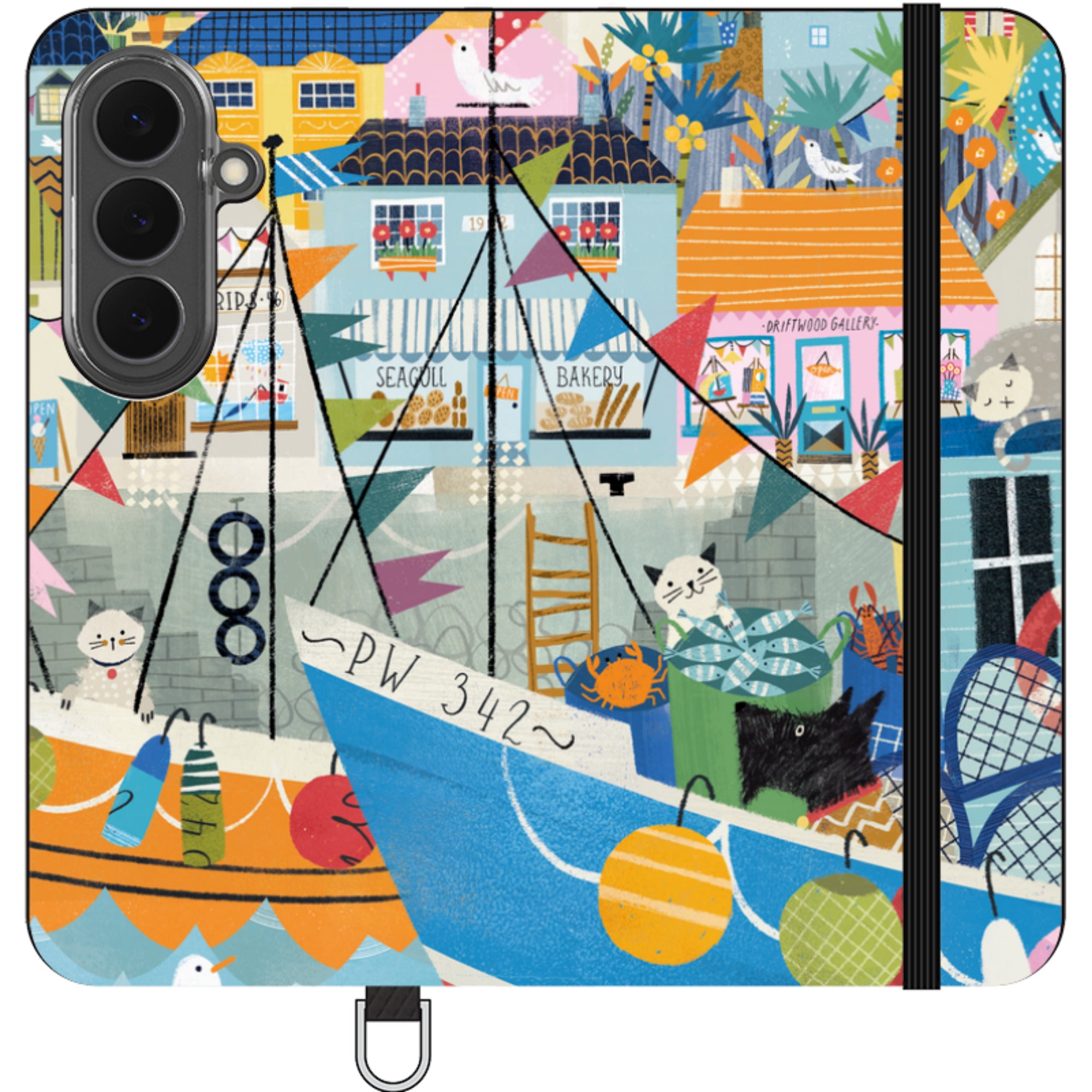 Night Harbour Wallet Case By Ali Brookes