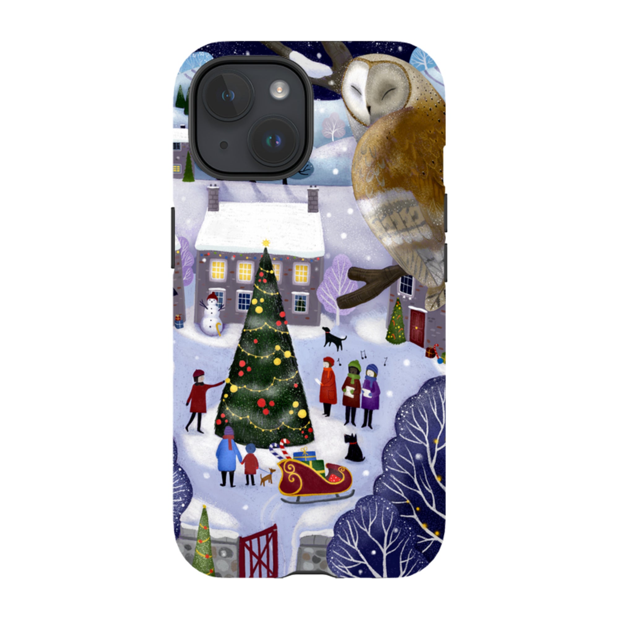 iPhone Tough Case - Advent Owl By Bex Parkin