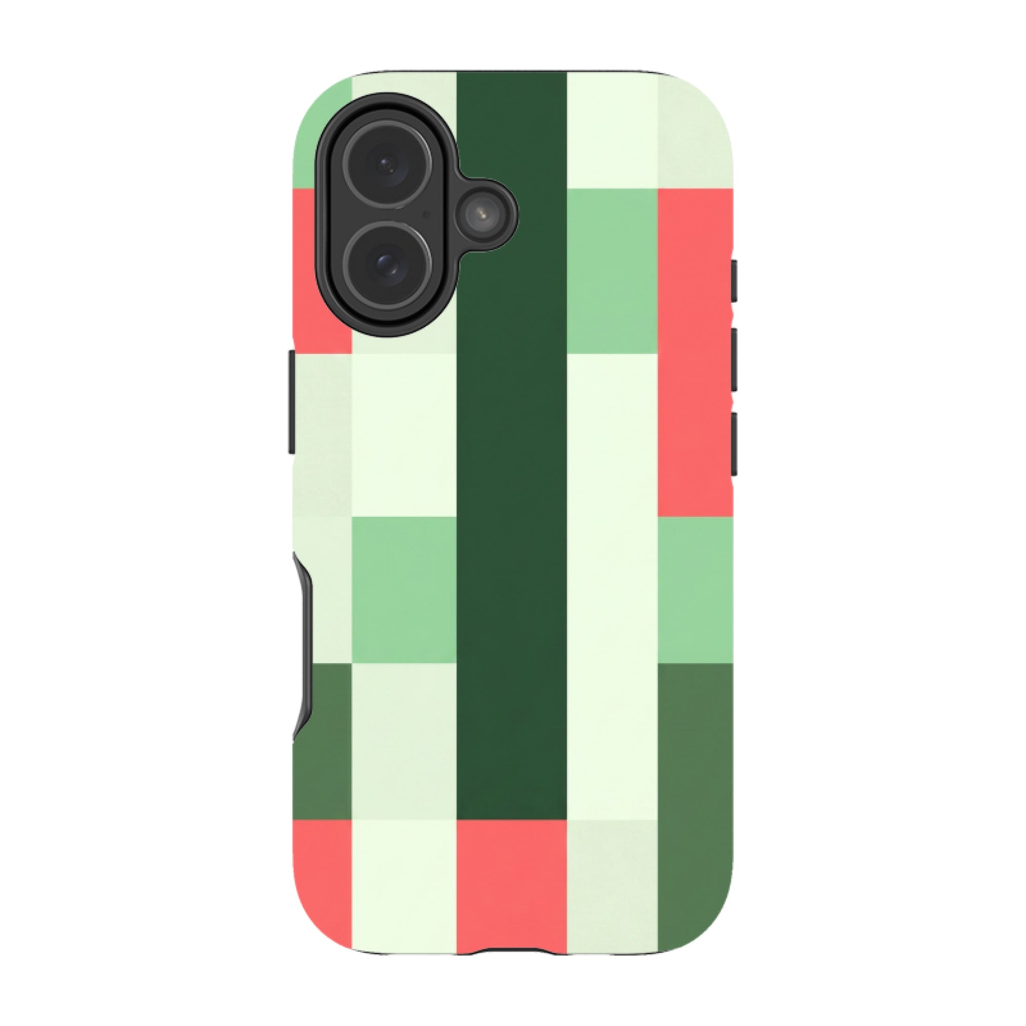 iPhone Tough Case - Retro Abstract Gingham