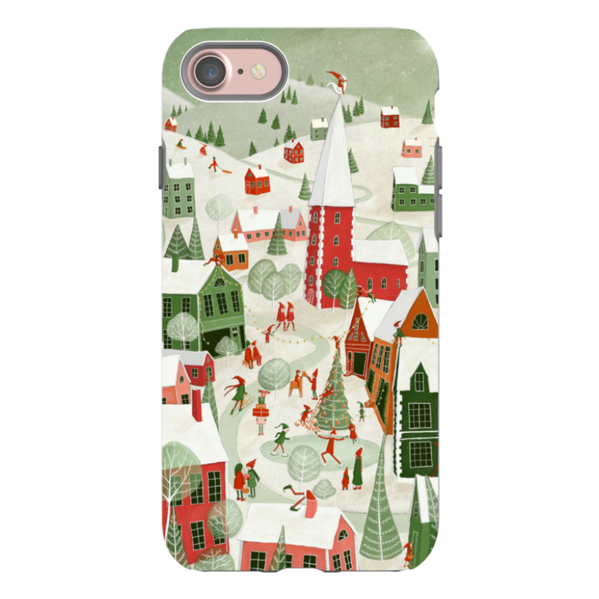 iPhone Tough Case - Christmas Town By Maja Lindberg