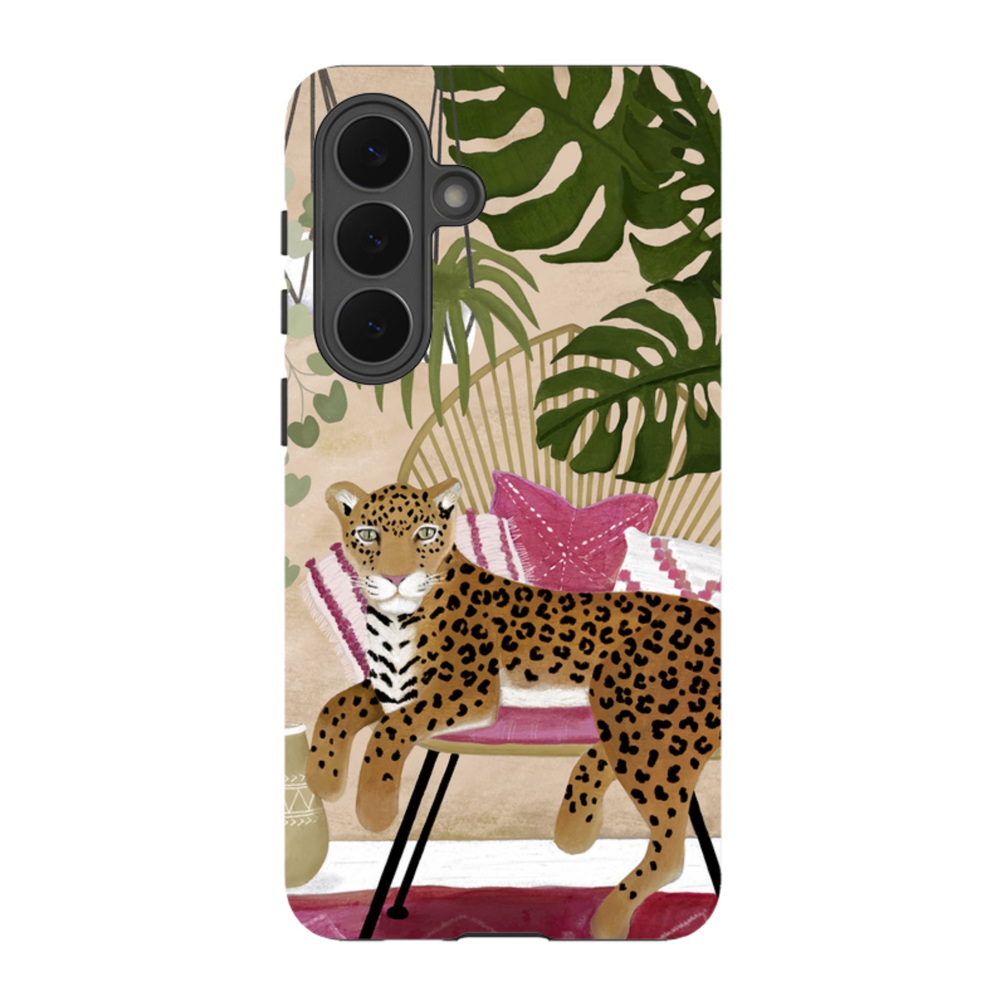 Samsung Tough Case - Boho Leopard Cream By Bex Parkin