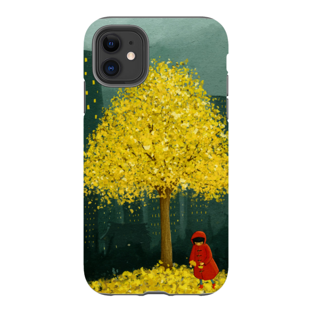 iPhone Tough Case - Gingko Tree By Maja Lindberg