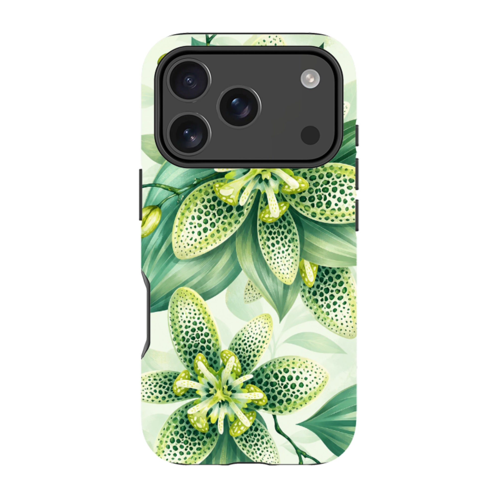 iPhone MagSafe Tough Case - Sage Green Lily