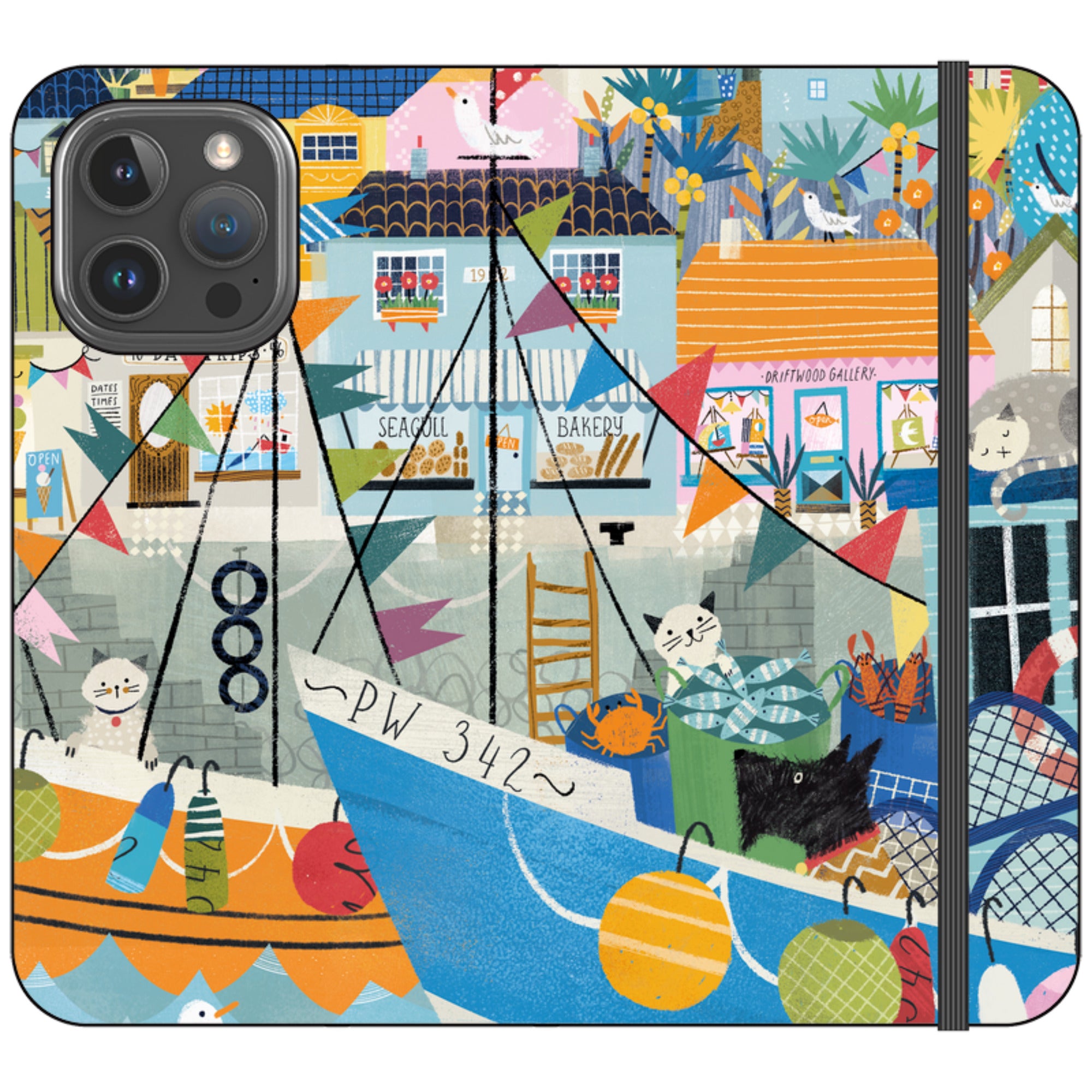 Night Harbour Wallet Case By Ali Brookes