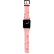 Pink and Silver Stars Apple Watch Strap