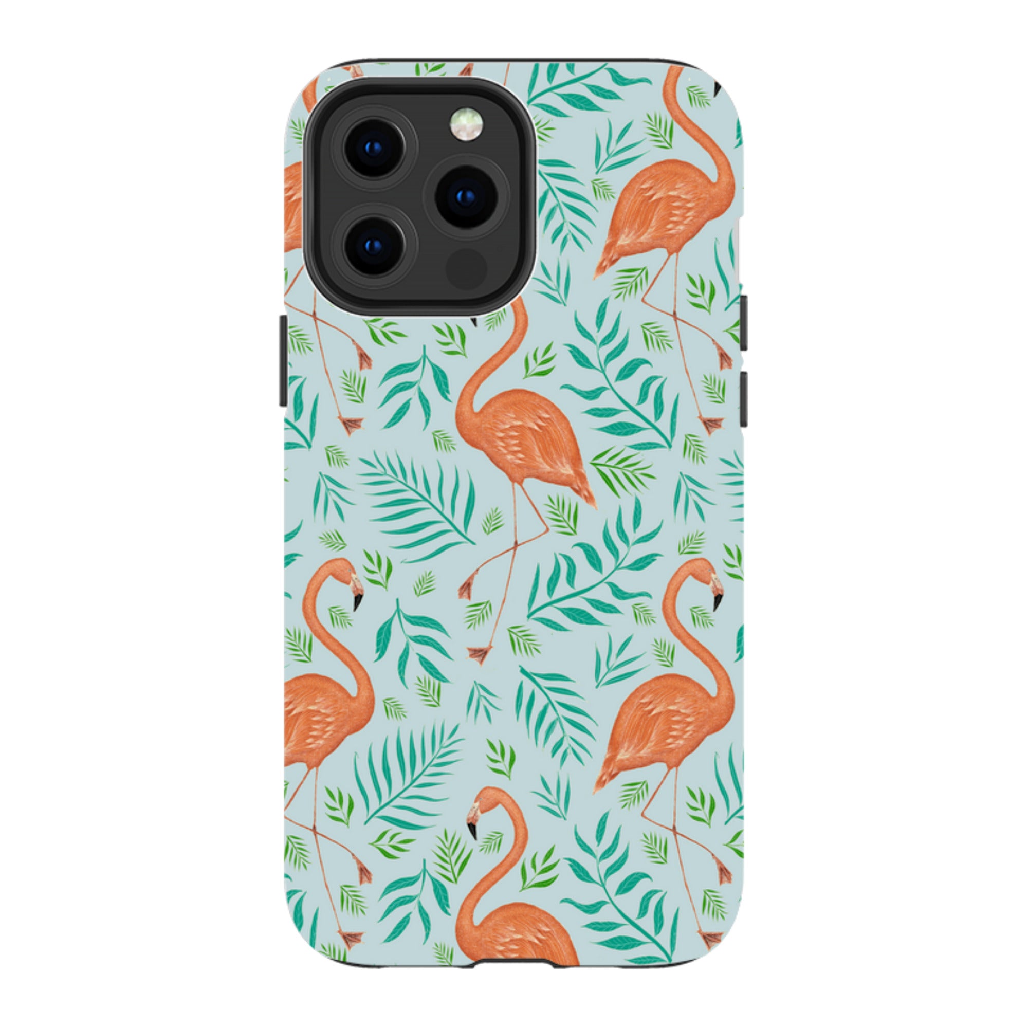 iPhone Tough Case - Flamingo Pattern By Catherine Rowe
