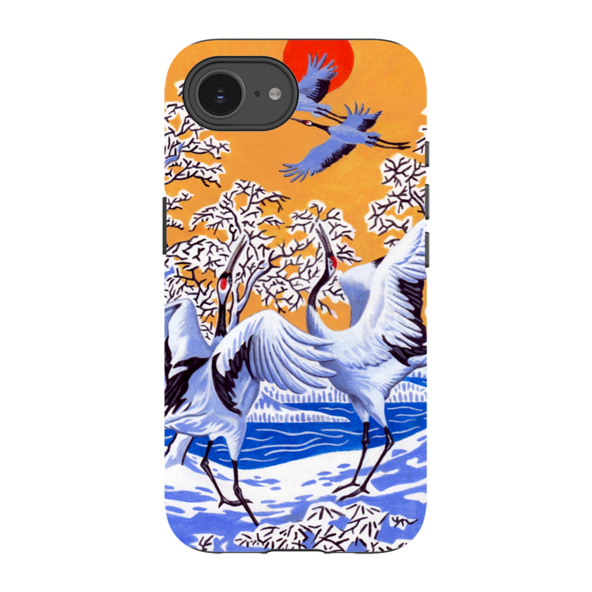 iPhone Tough Case - Japanese Cranes By Philip Hood