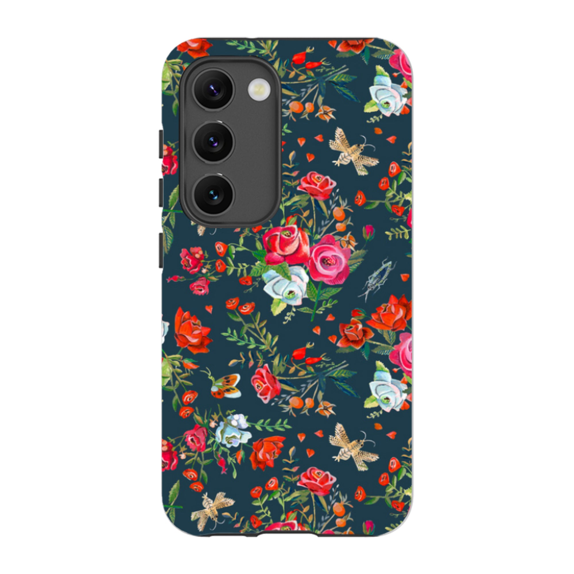 Samsung Tough Case - Blue Roses By Caroline Bonne Muller